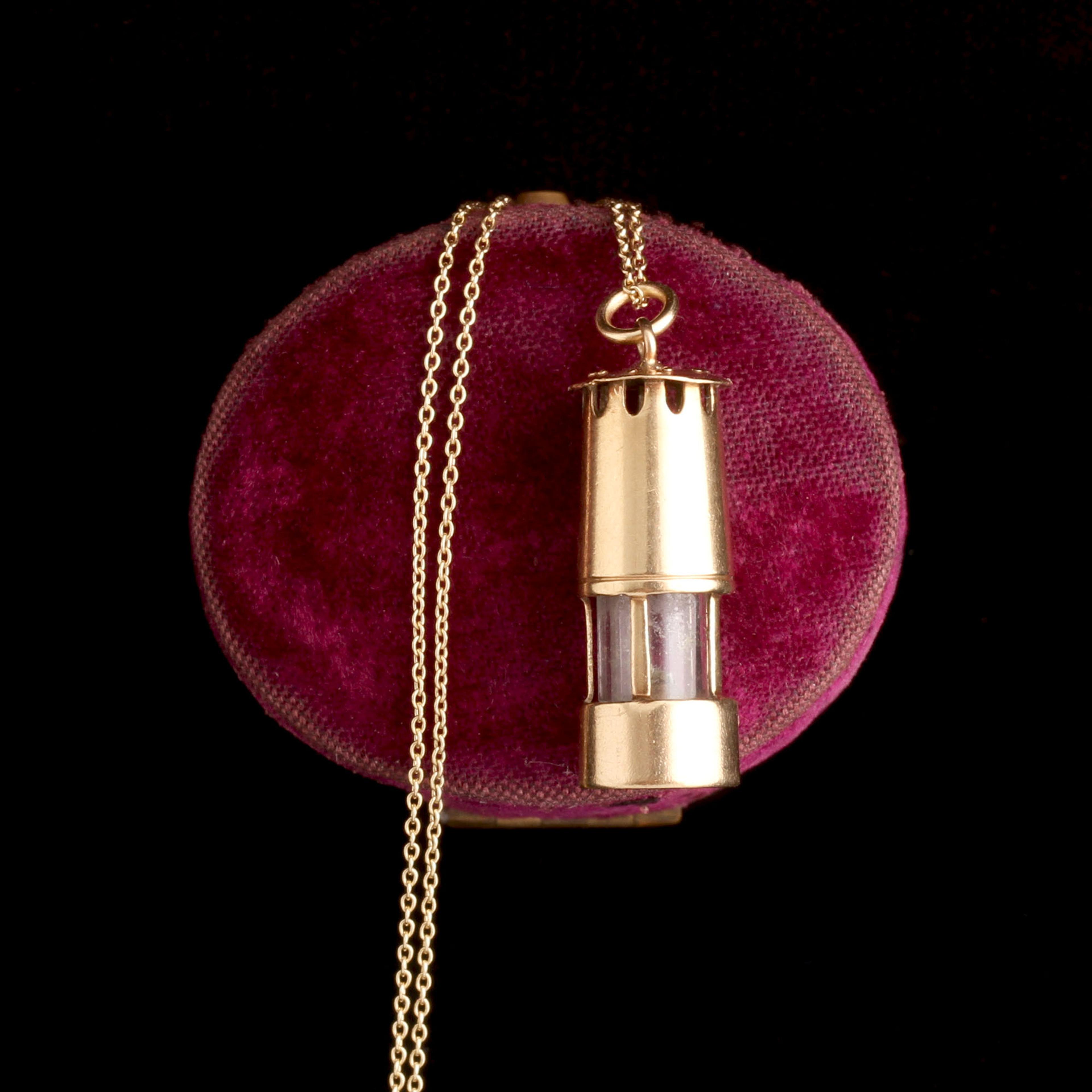Victorian Davy Lamp Charm Necklace