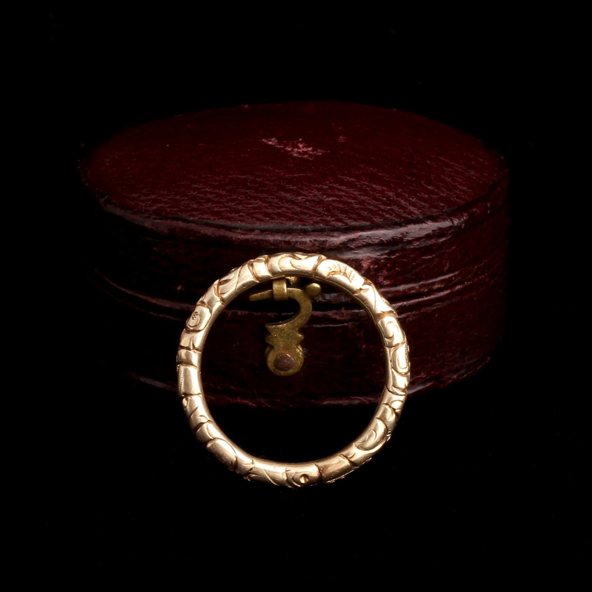 Georgian Rococo Gold Split Ring