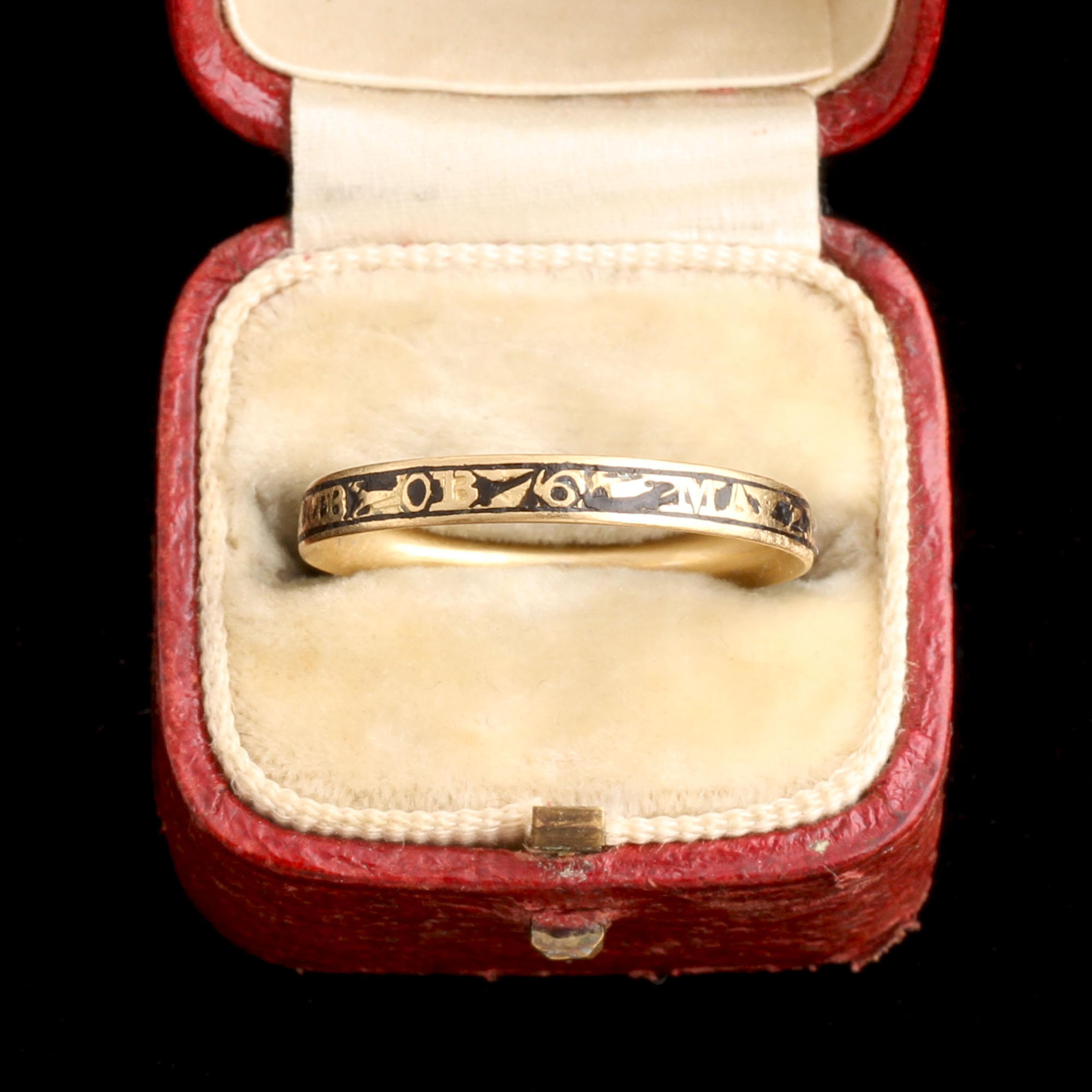 Georgian William Lamb Mourning Ring
