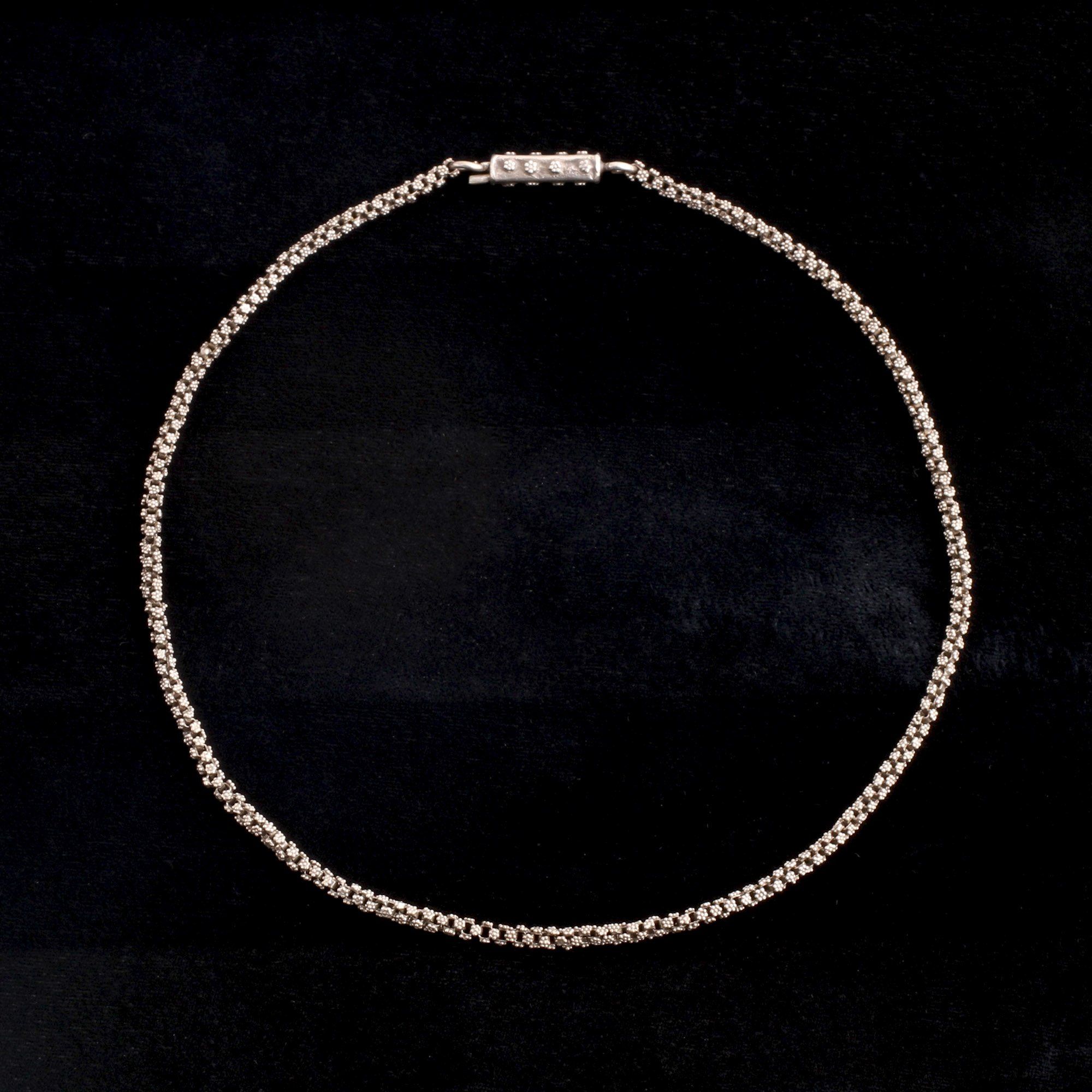 Georgian Floral Silver Chain