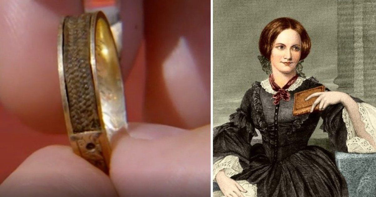 A ring set with Charlotte Bronte's hair was recently identified on Antiques Roadshow.