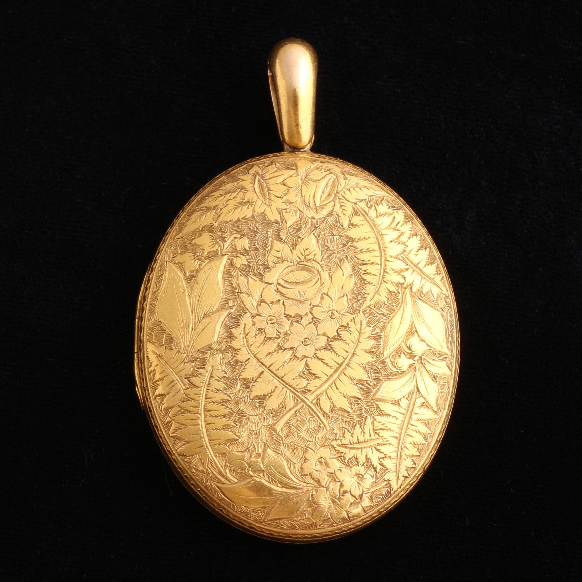 Detail of Victorian Floriography Locket