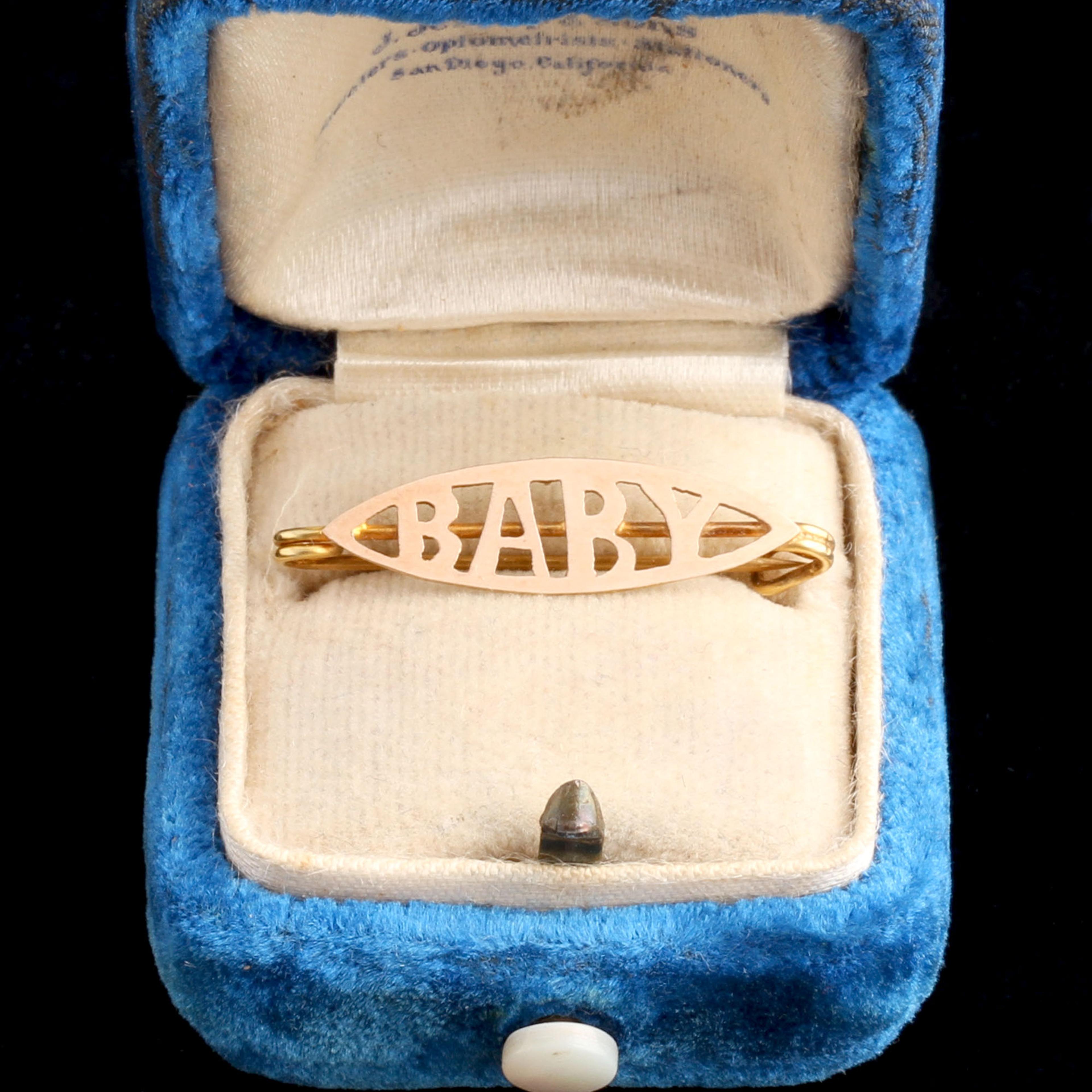 Edwardian Gold Baby Pin