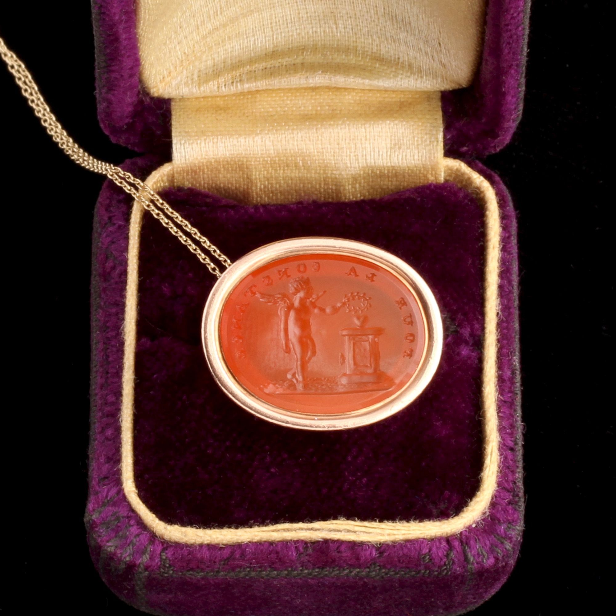 Georgian "Pour La Constance" Wax Seal Fob