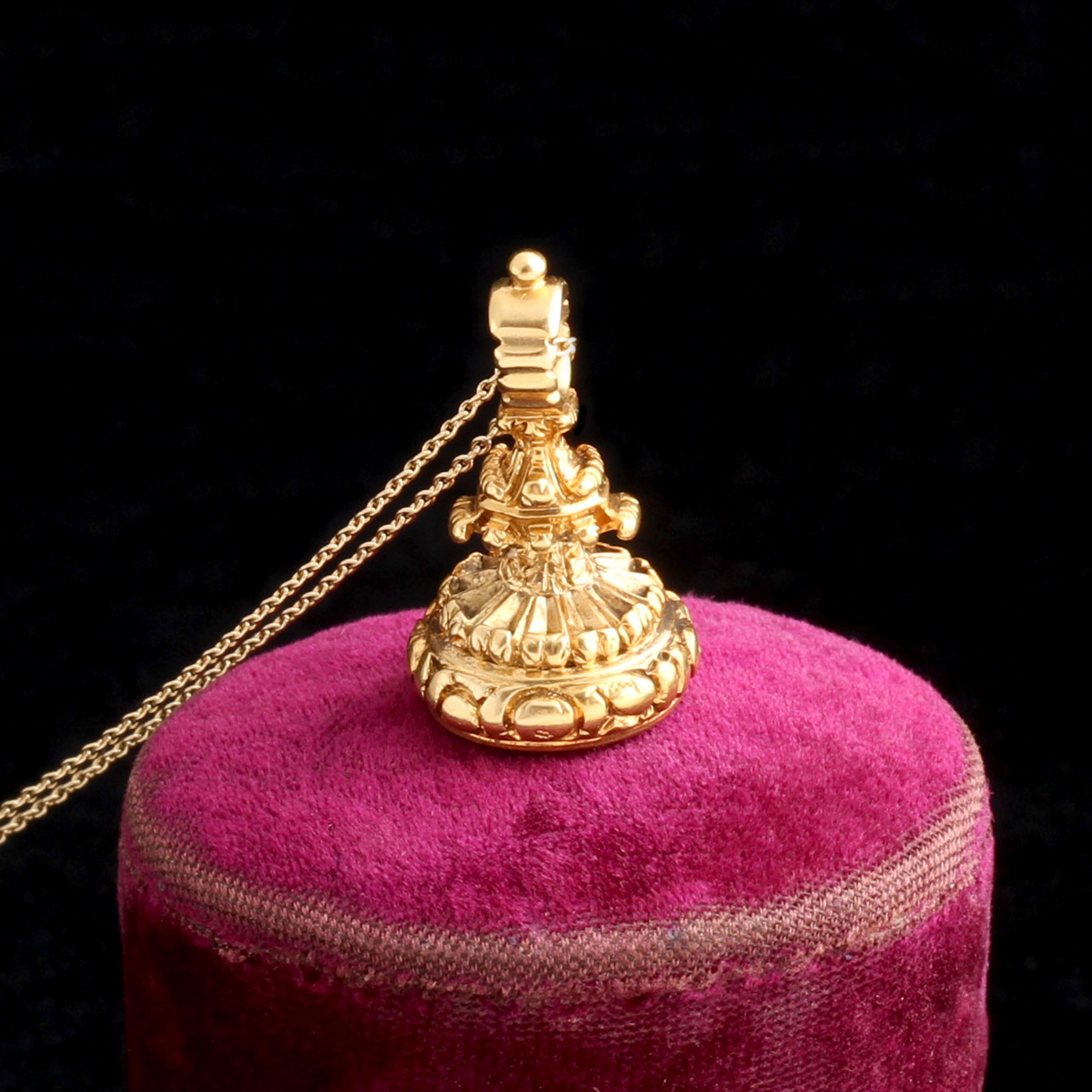 Georgian Amethyst Fob Necklace