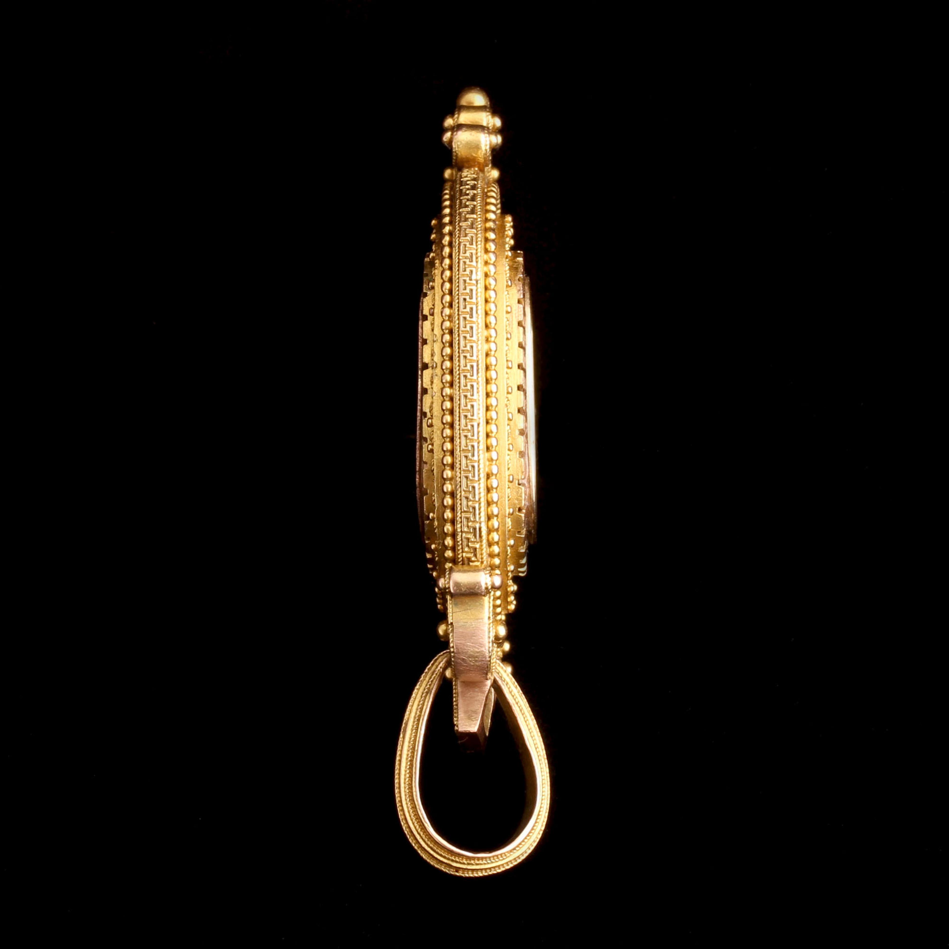 Etruscan Revival Cannetille & Granti Locket