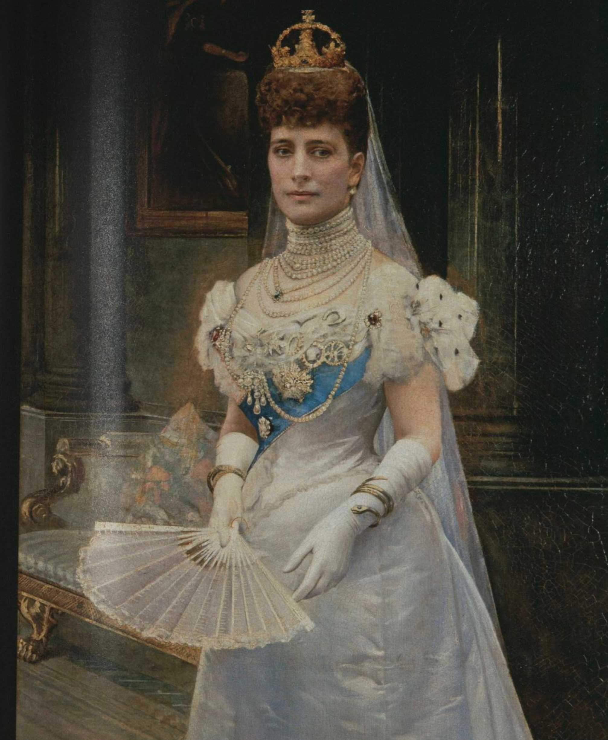 Portrait of Alexandra, Queen Consort of the United Kingdom, Isaak Snowman, ca 1901