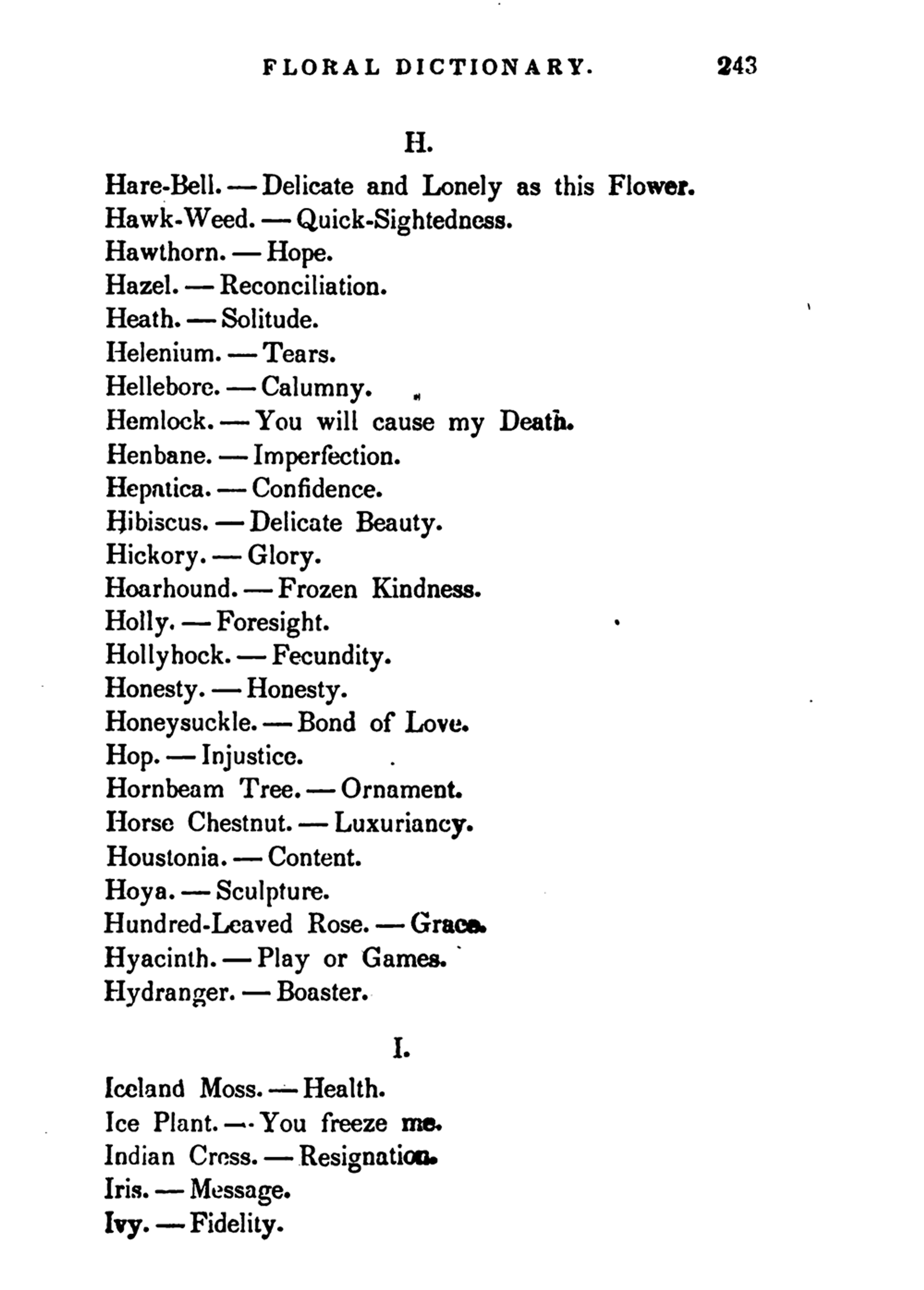 Pages from "The Lady’s Book of Flowers and Poetry: To Which Are Added a Botanical Introduction, a Complete Floral Dictionary and a Chapter on Plants in Rooms" edited by Lucy Hopper, 1860.