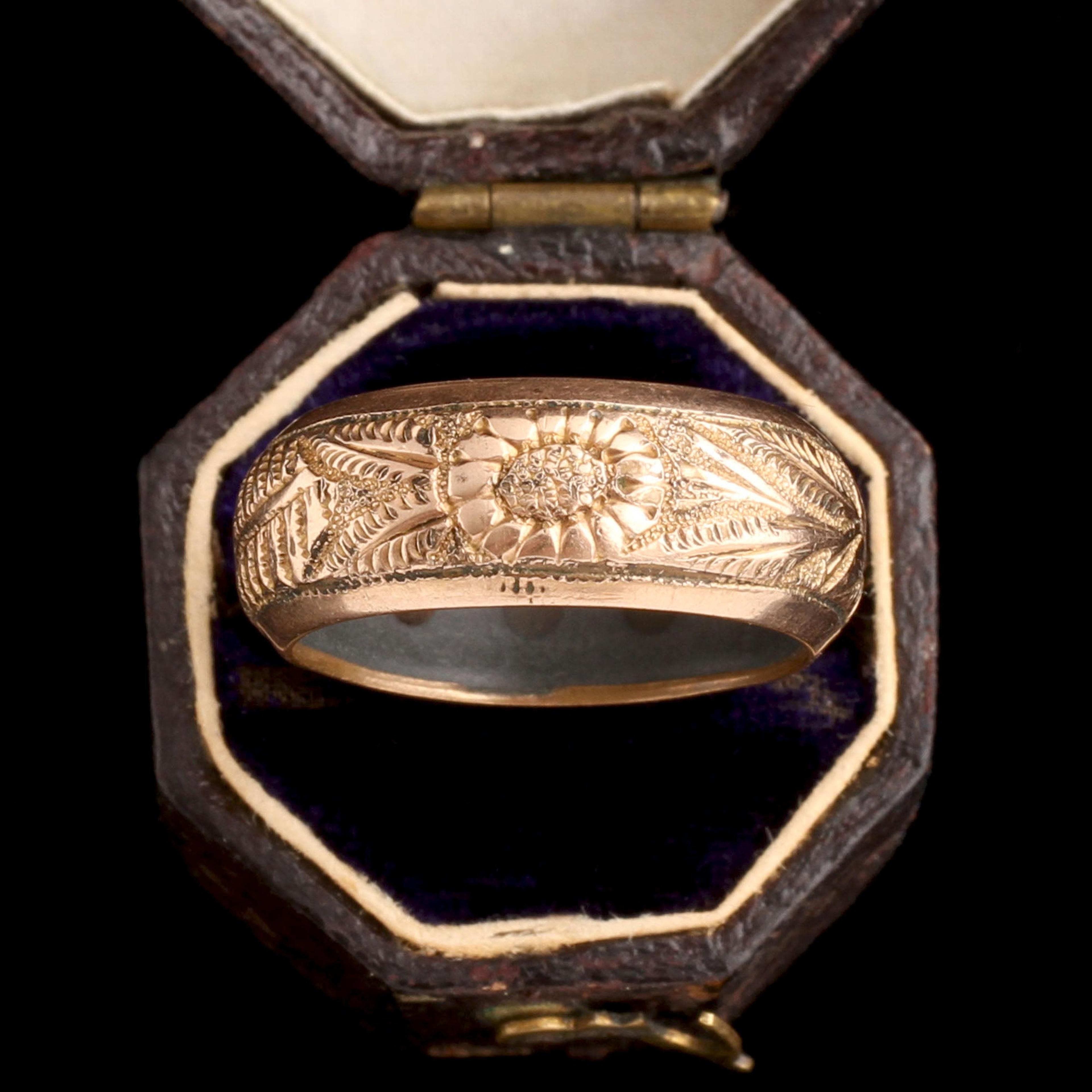 Victorian Ferns, Sunflower & Ivy Rheumatic Ring