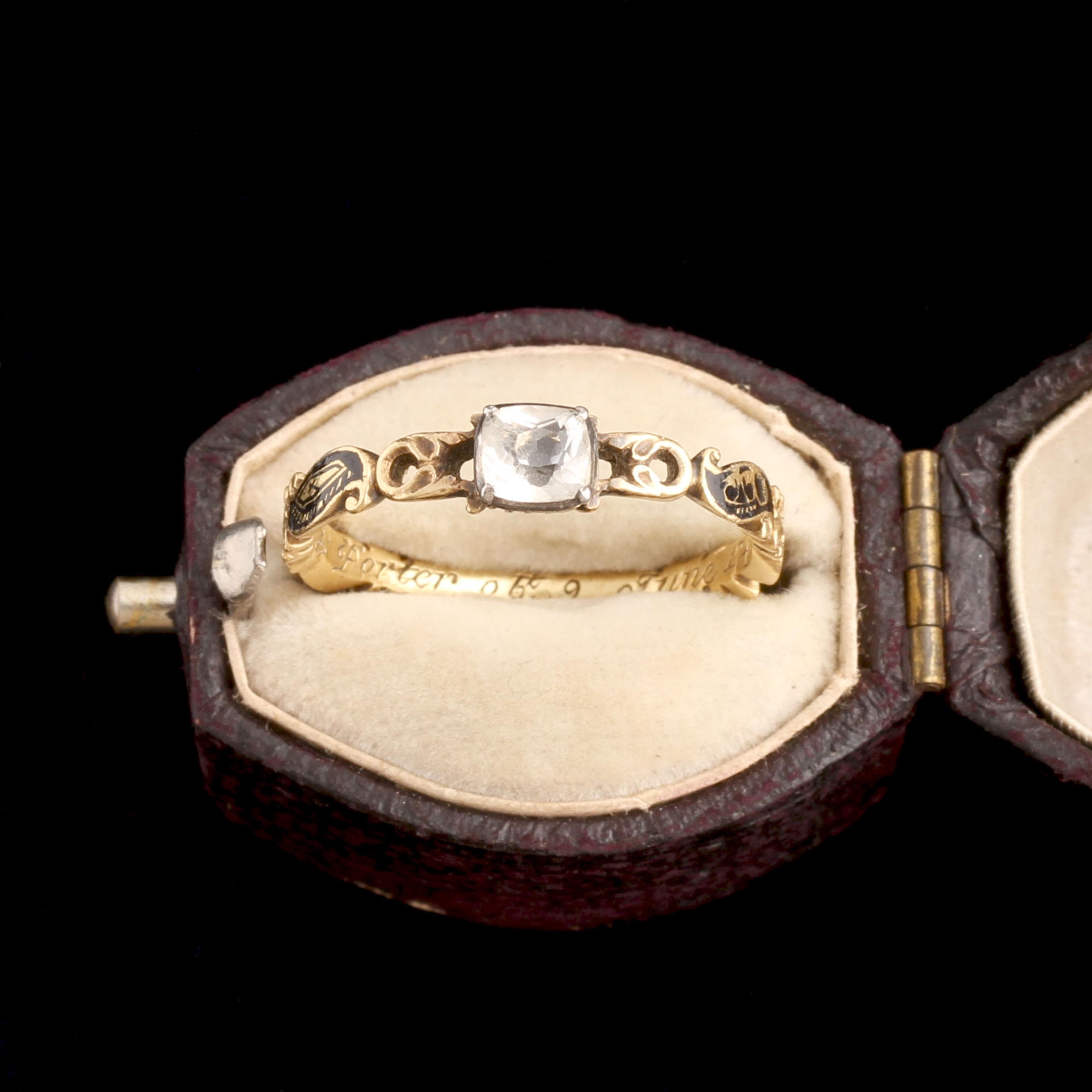 Georgian Memento Mori Symbols Mourning Ring