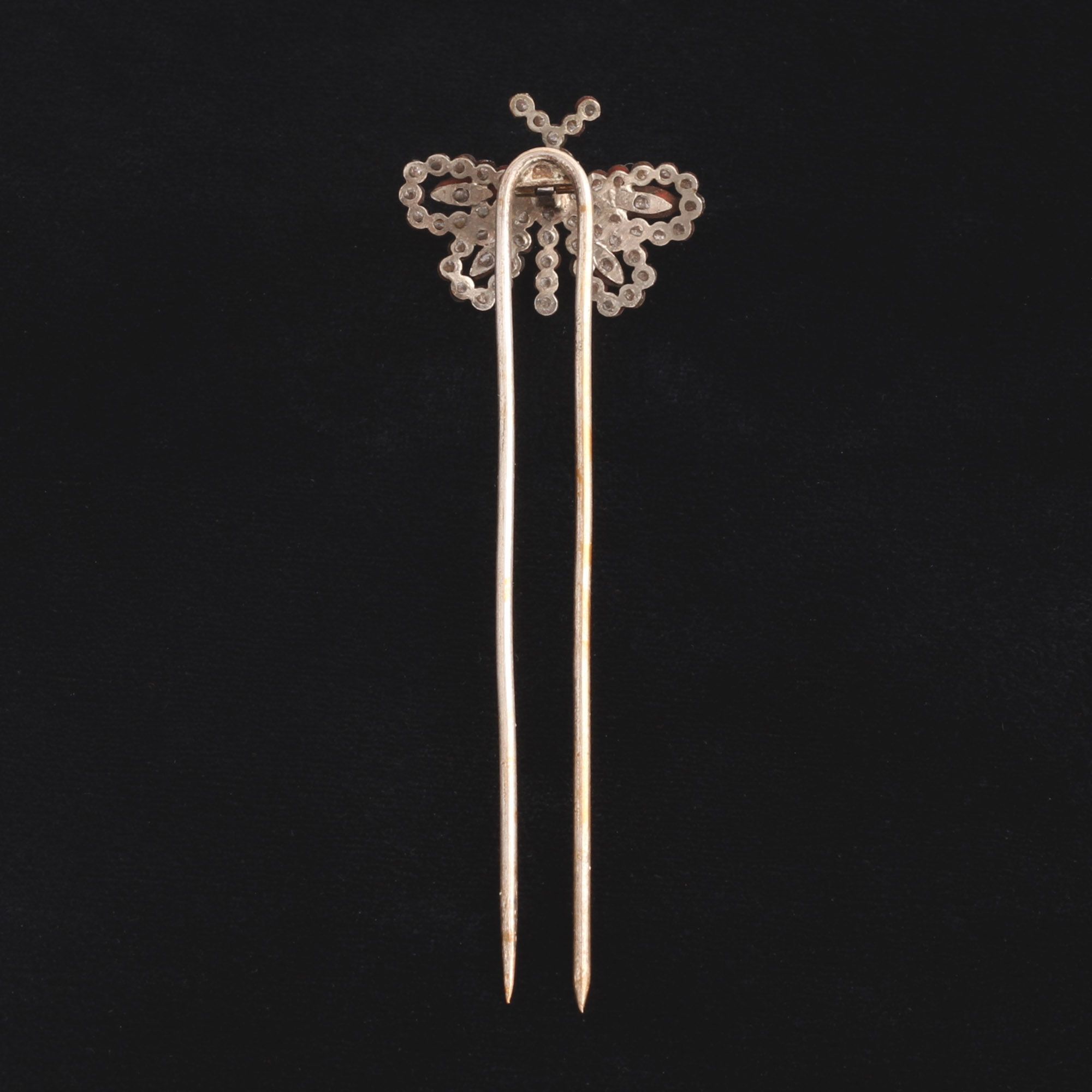 Georgian Cut Steel Butterfly Hair Pin