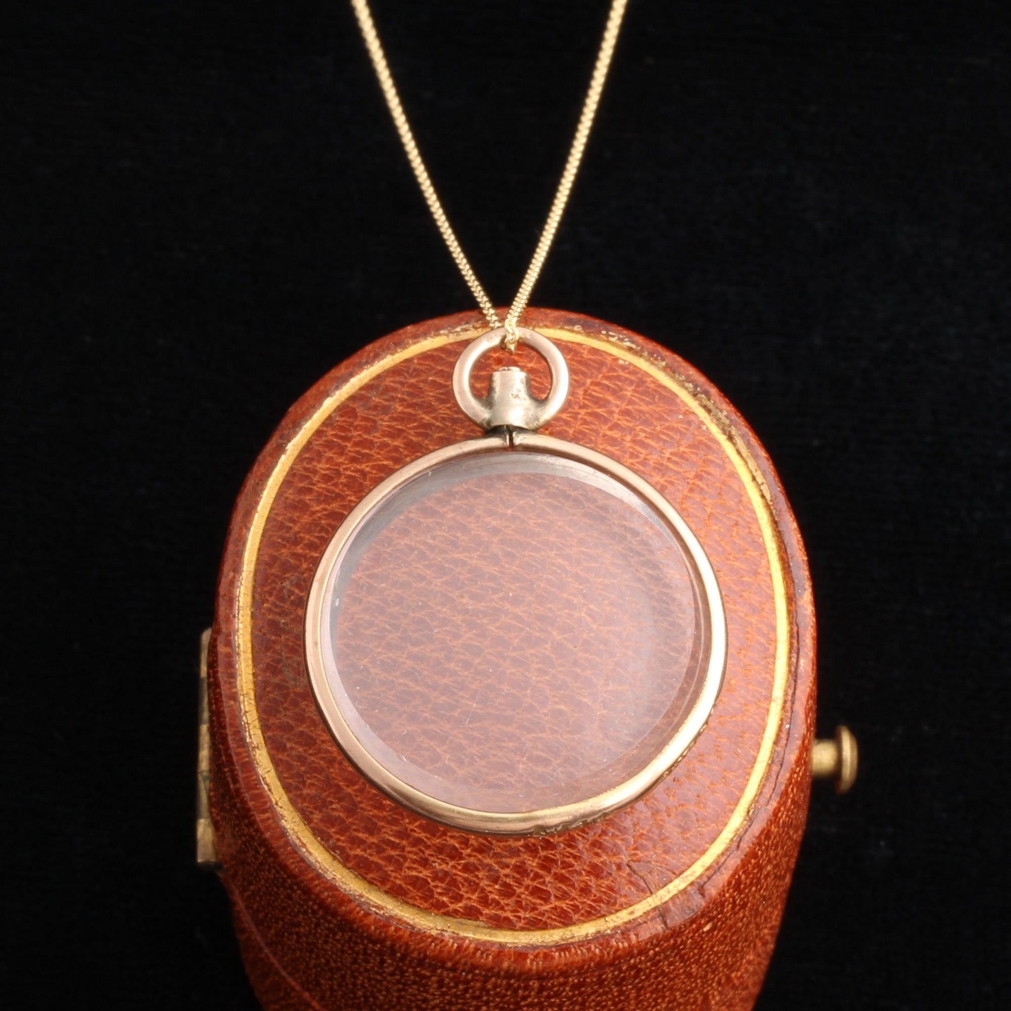 Late Victorian Photo Locket Necklace