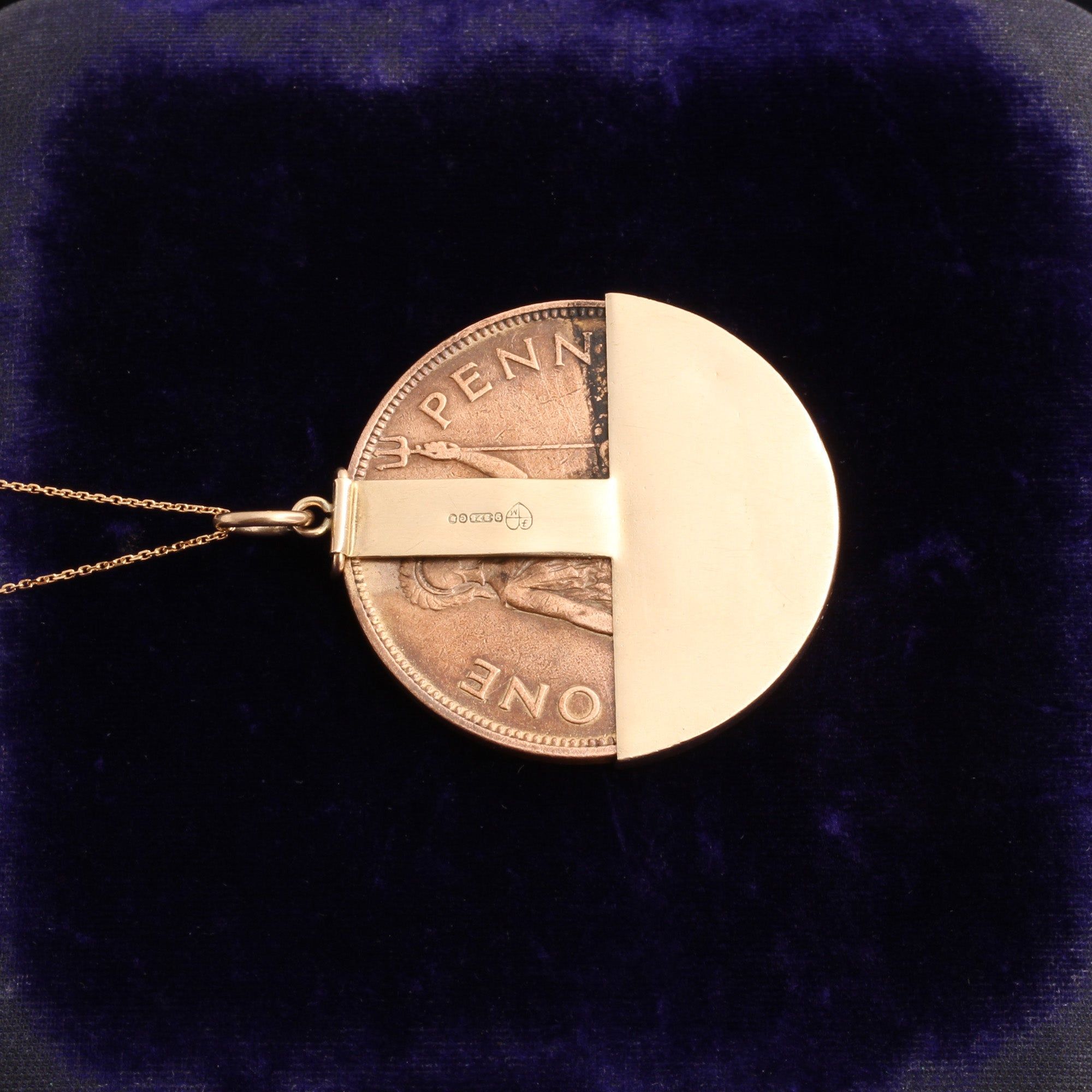 Vintage Penny Loo Charm Necklace