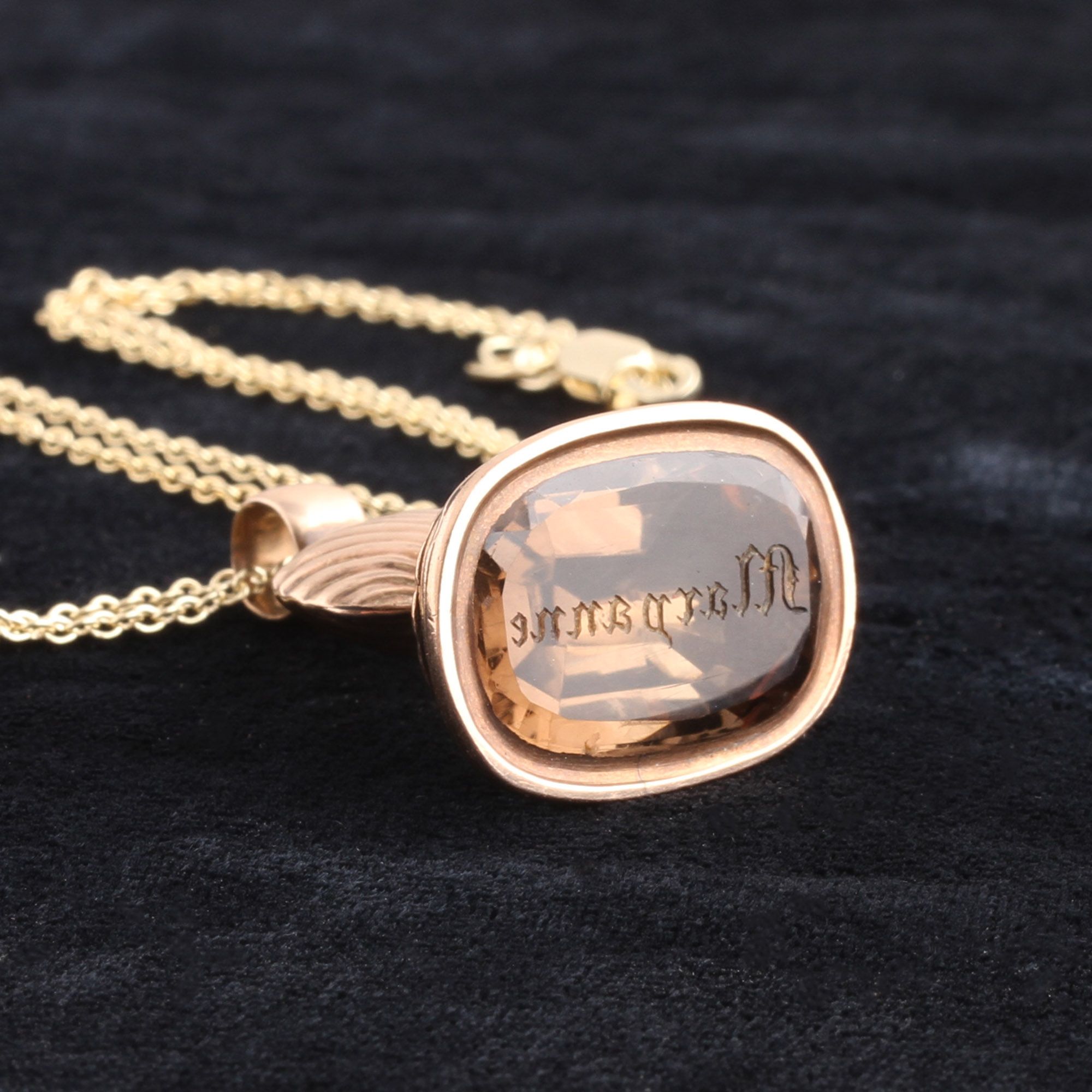 Georgian "Maryanne" Shell Seal Fob