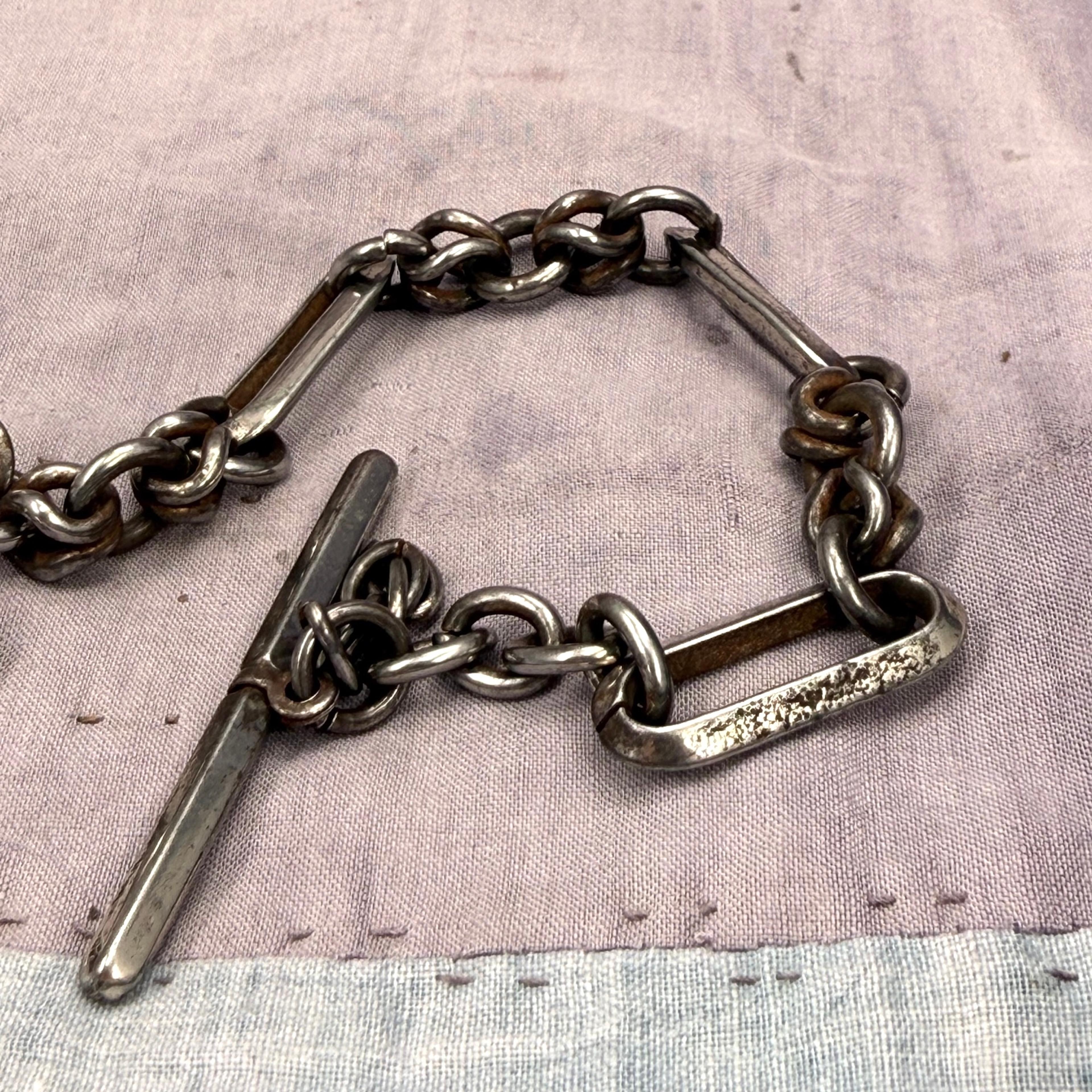 Steel Watch Chain Fragment w/ T-bar