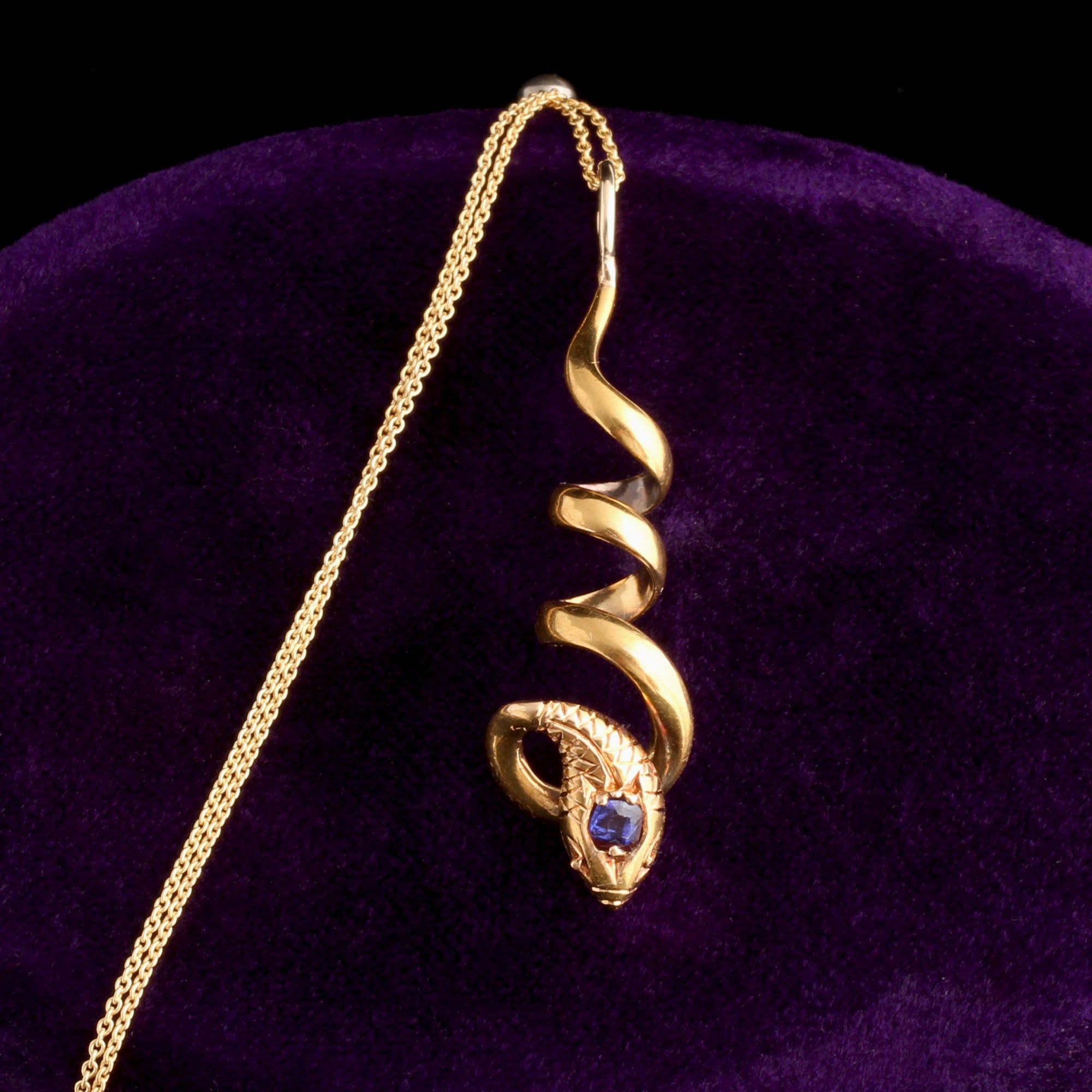 Victorian Coiled Snake Necklace