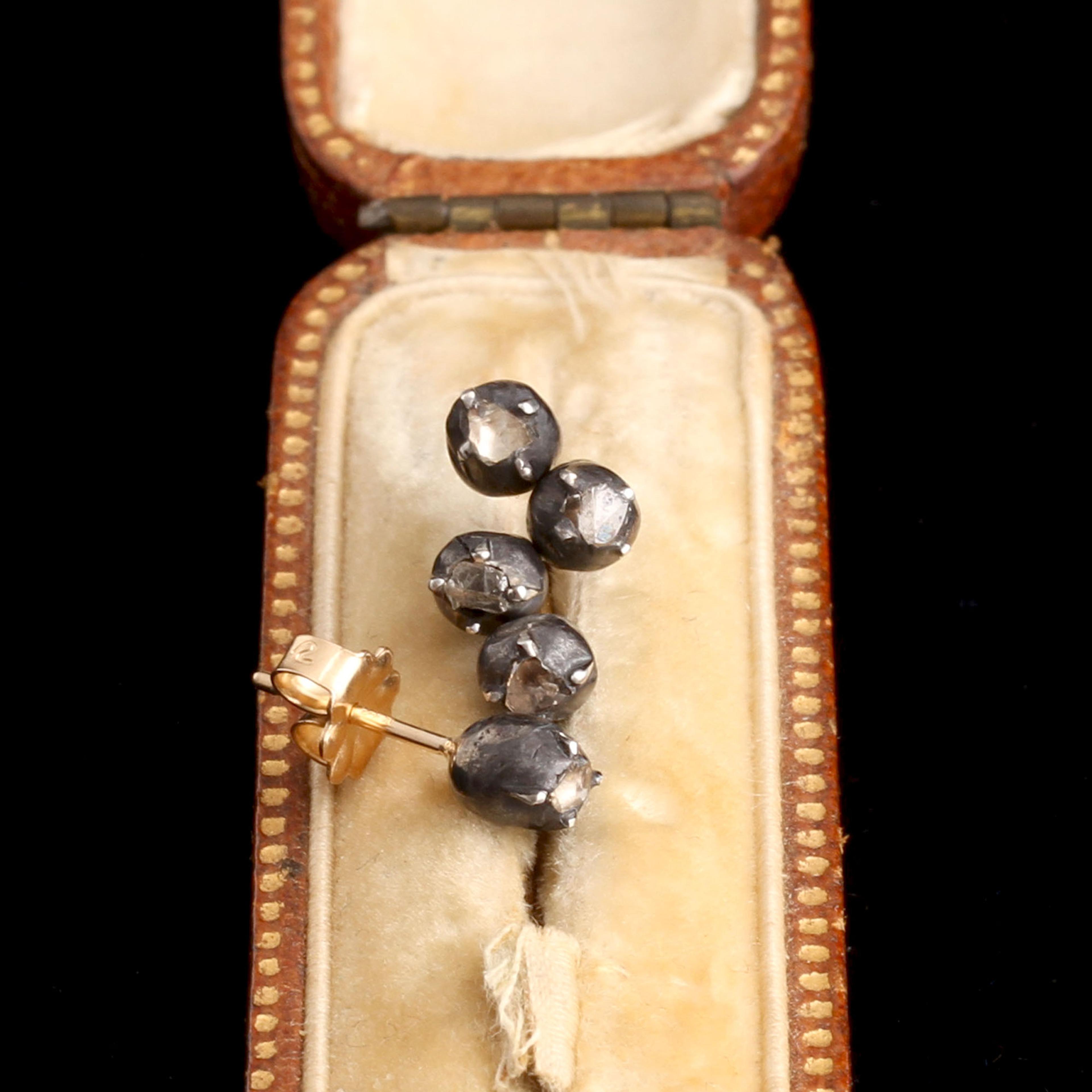 Georgian Mini Rose Cut Studs
