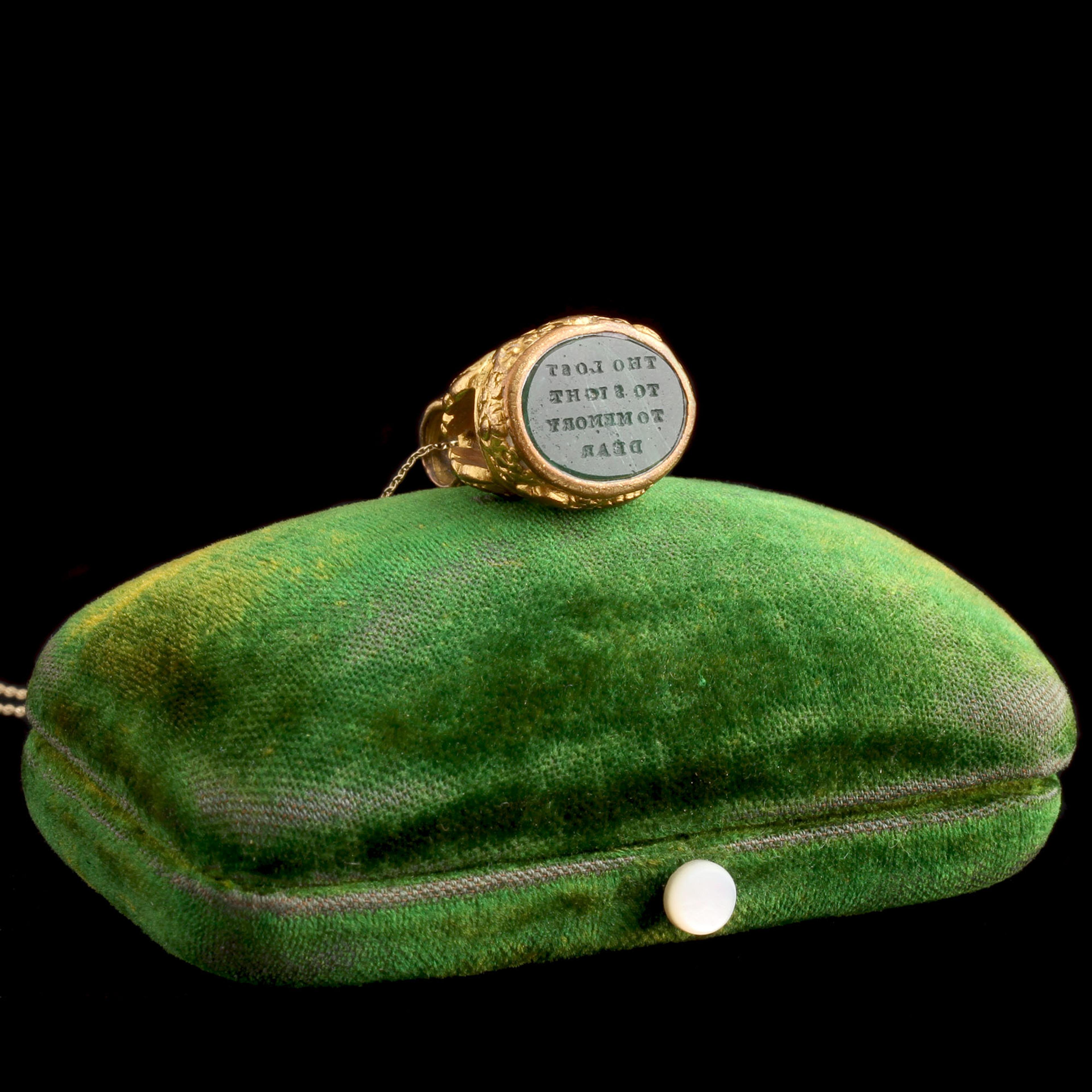 Georgian "Tho Lost to Sight..." Wax Seal Necklace