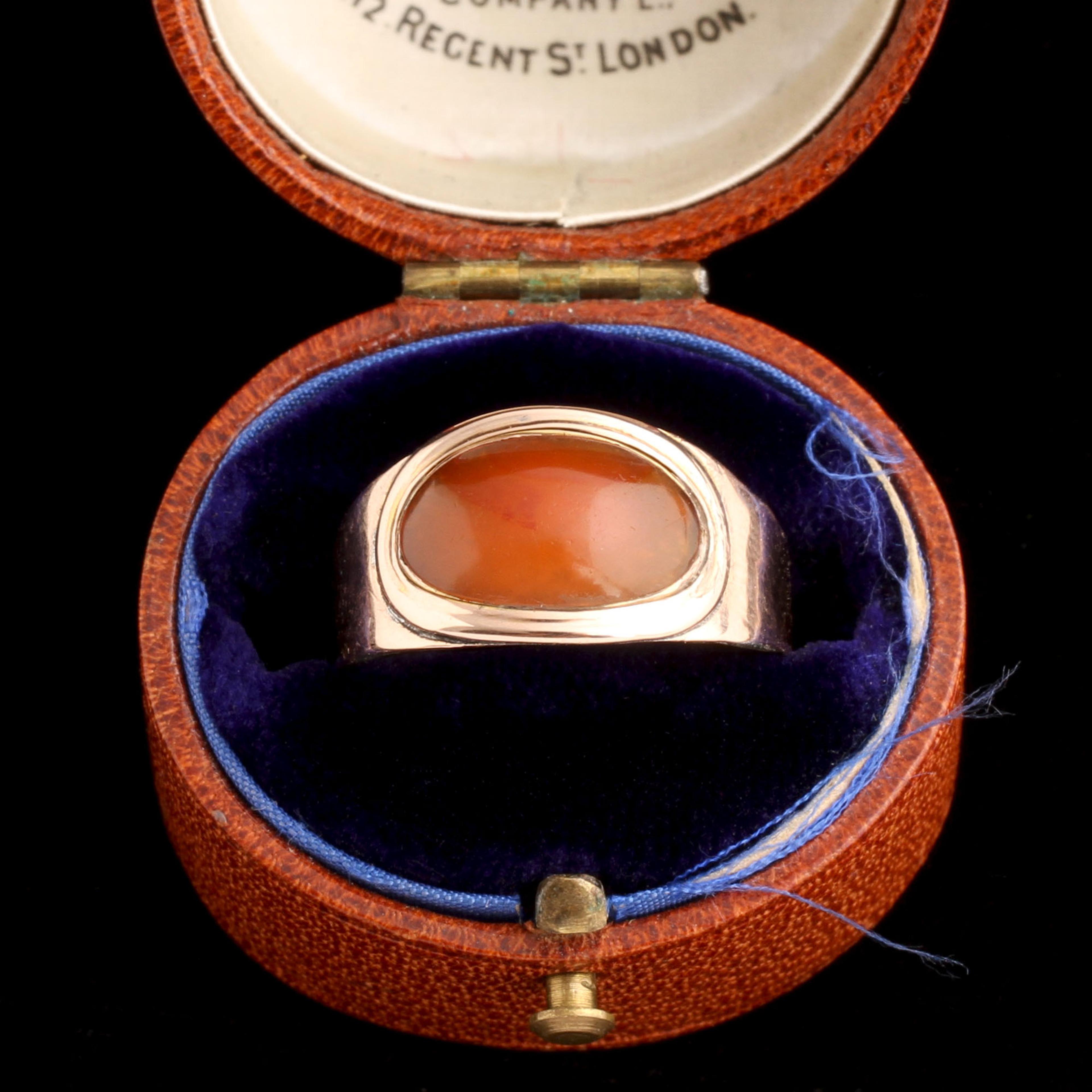 Georgian Carnelian Mourning Ring