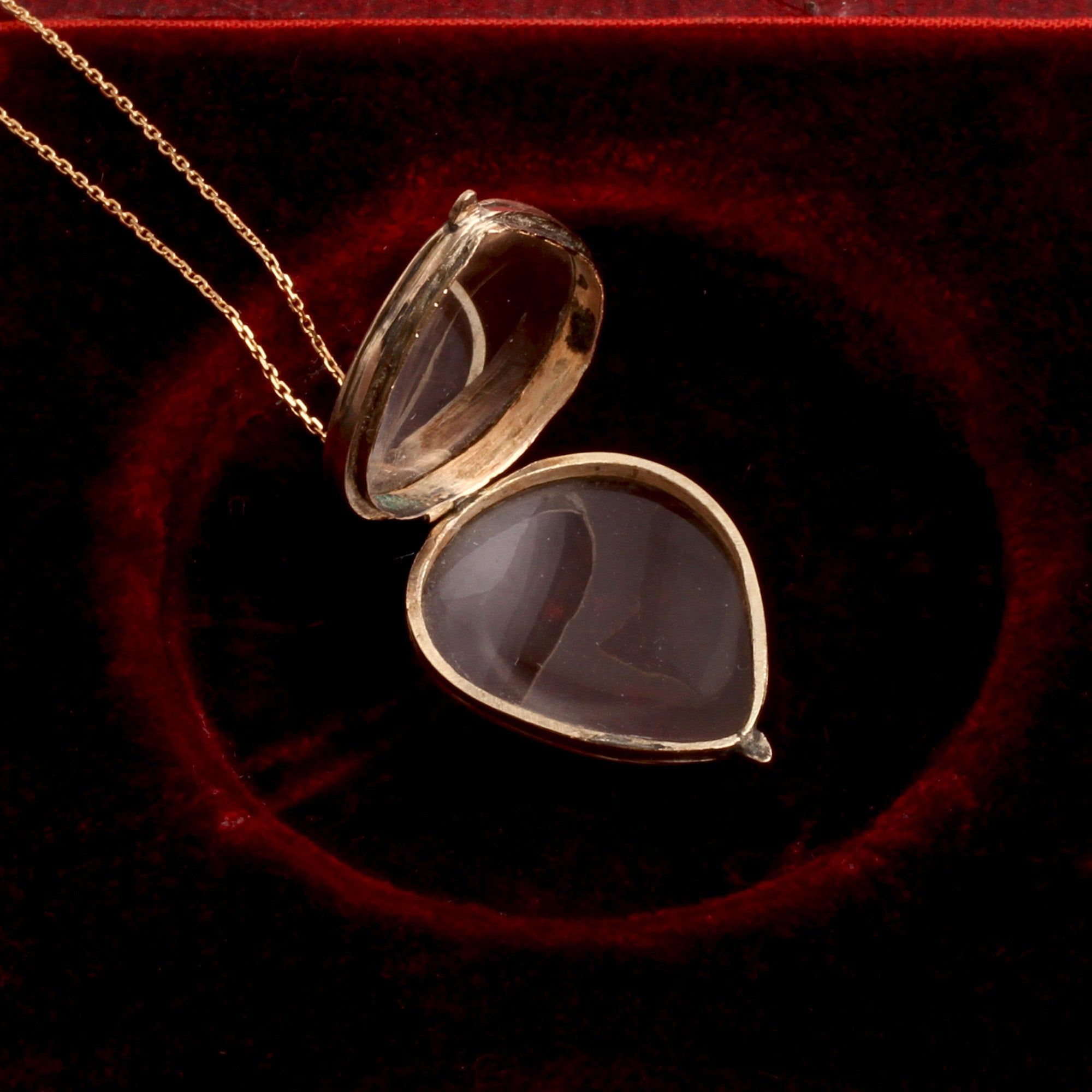 Georgian Rock Crystal Heart Locket