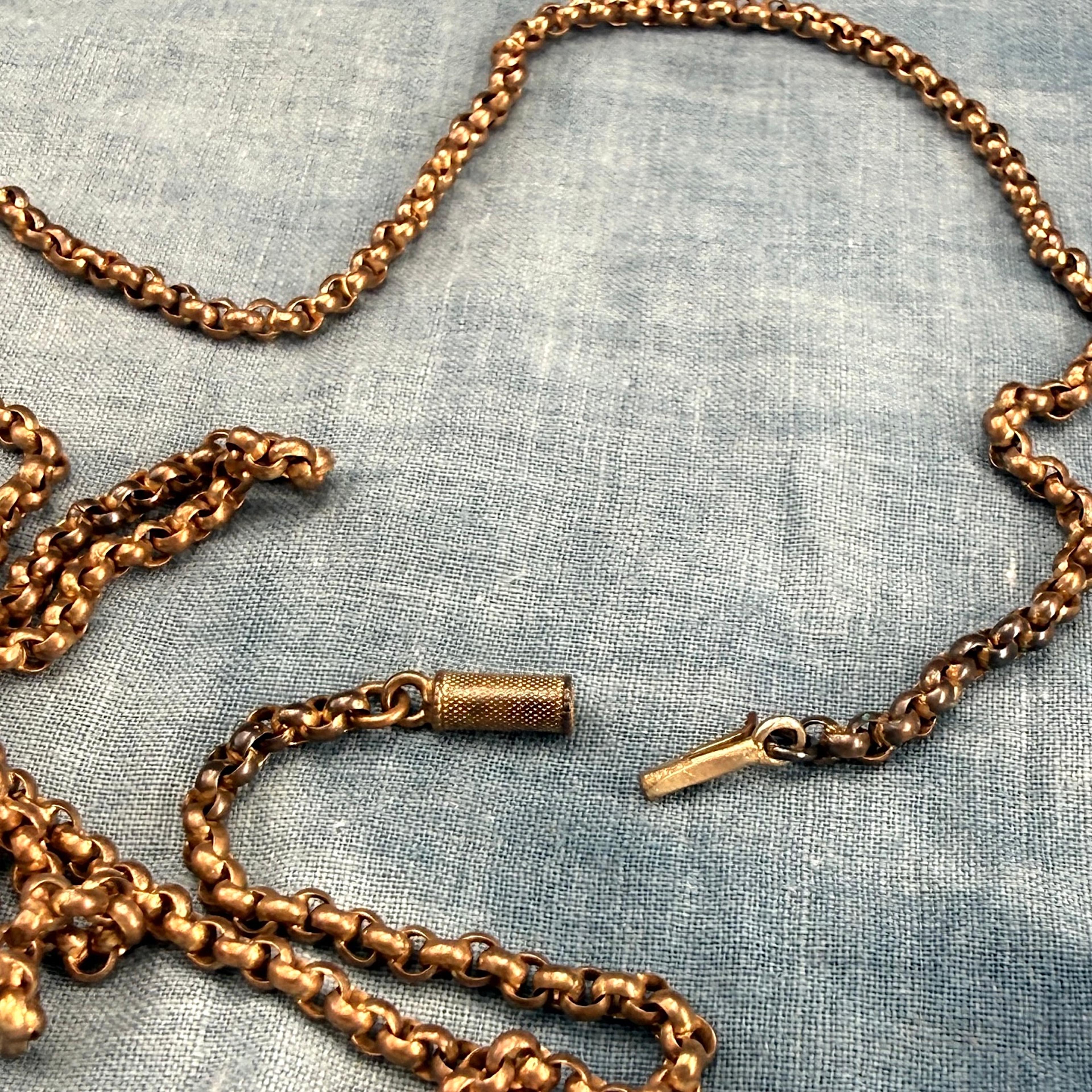 24" Rolled Gold Chain with GF Barrel Clasp