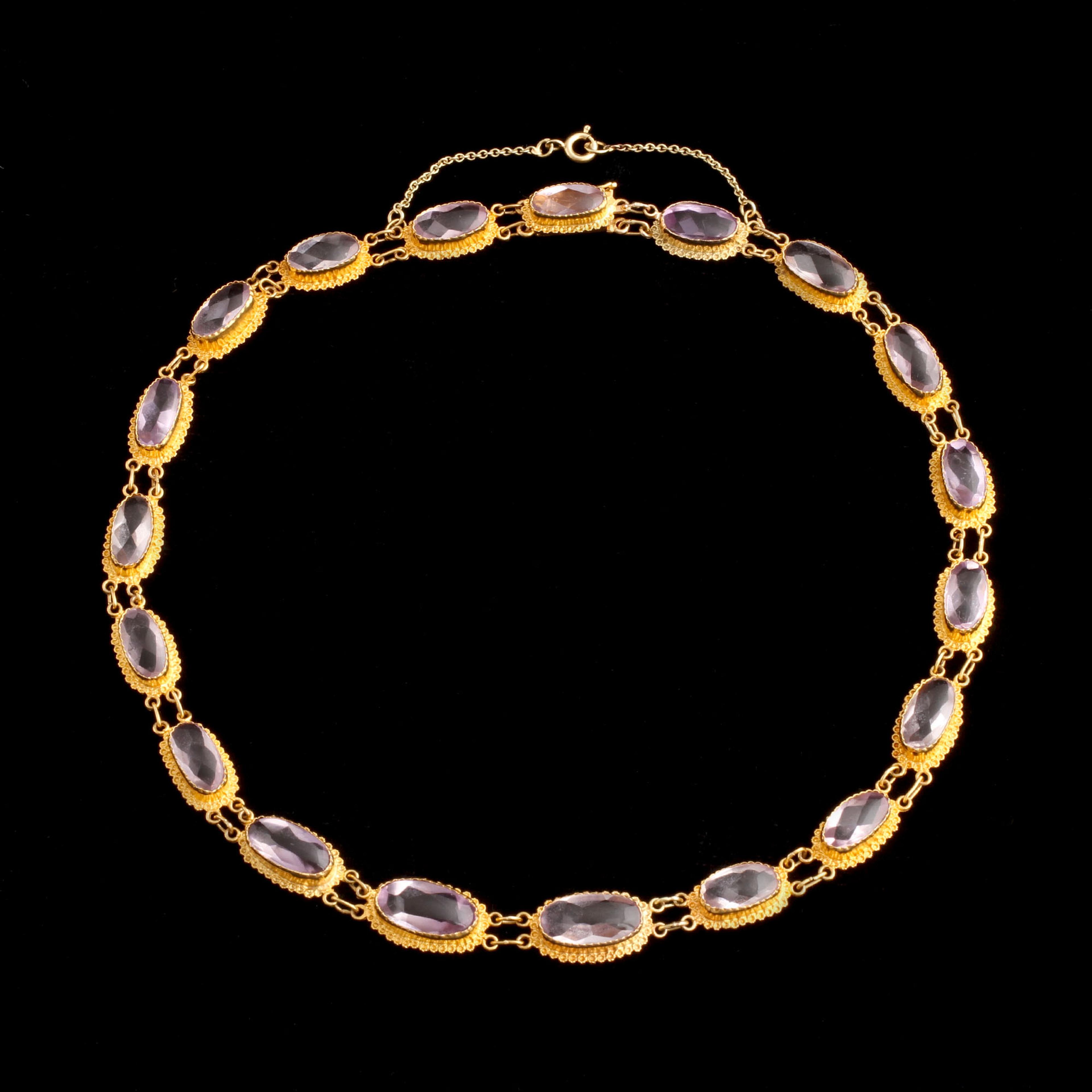 Mid 19th Century Dutch Amethyst Collar