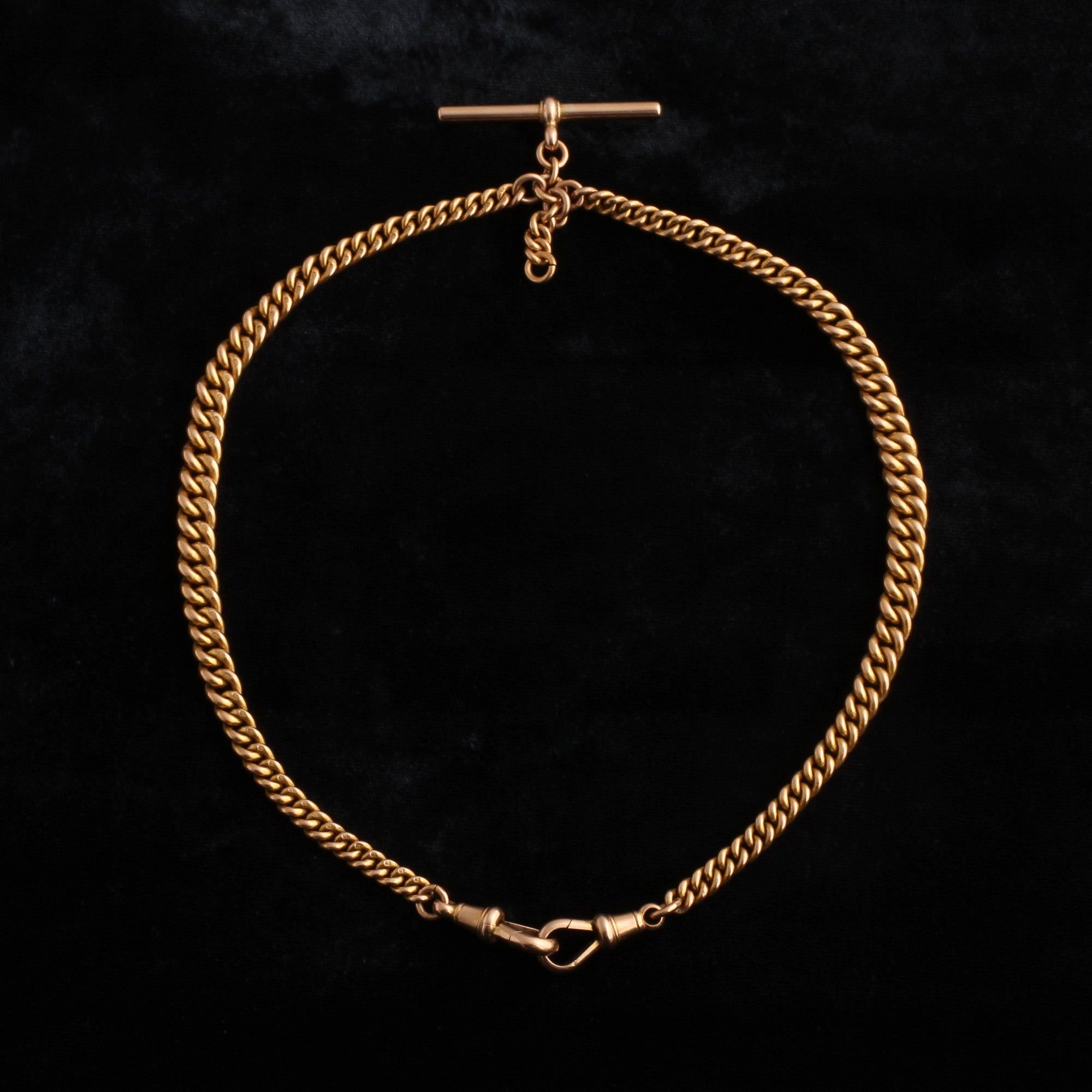 Victorian Graduated Curb Link Albert Chain