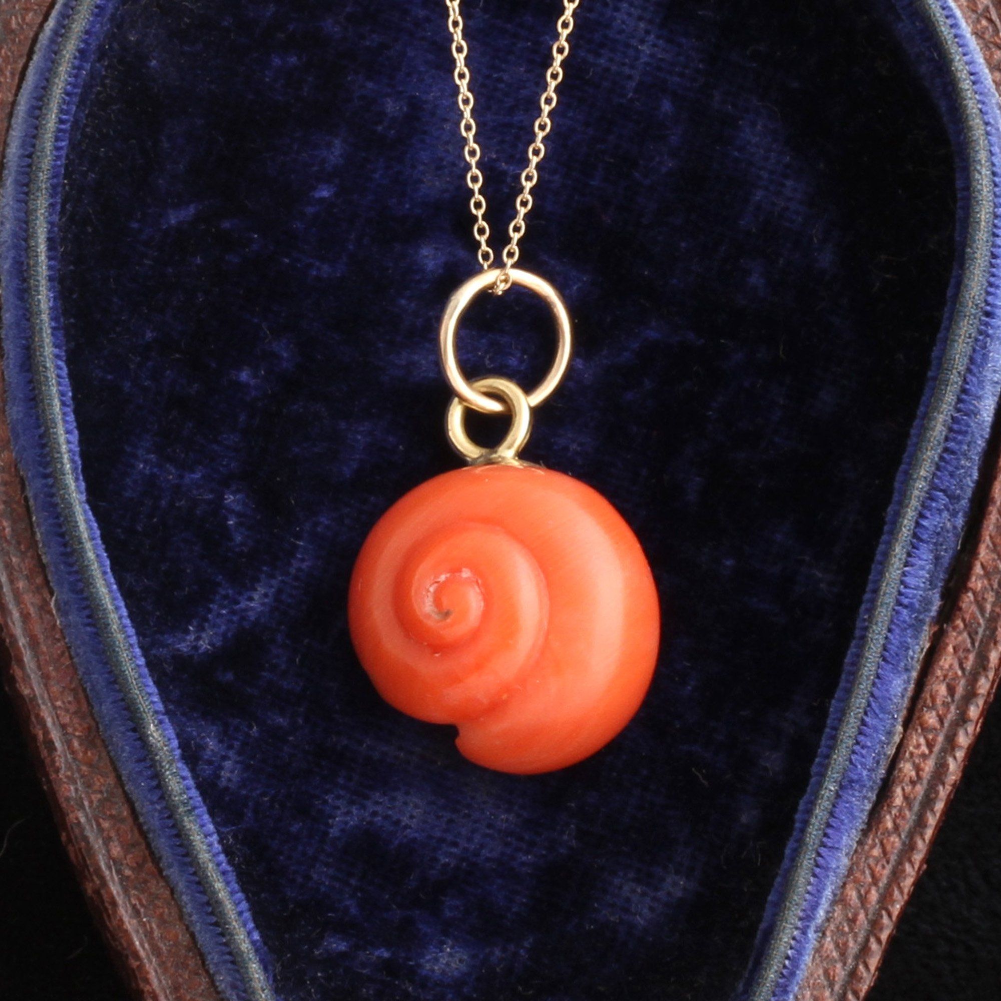 Victorian Snail Shell Pendant