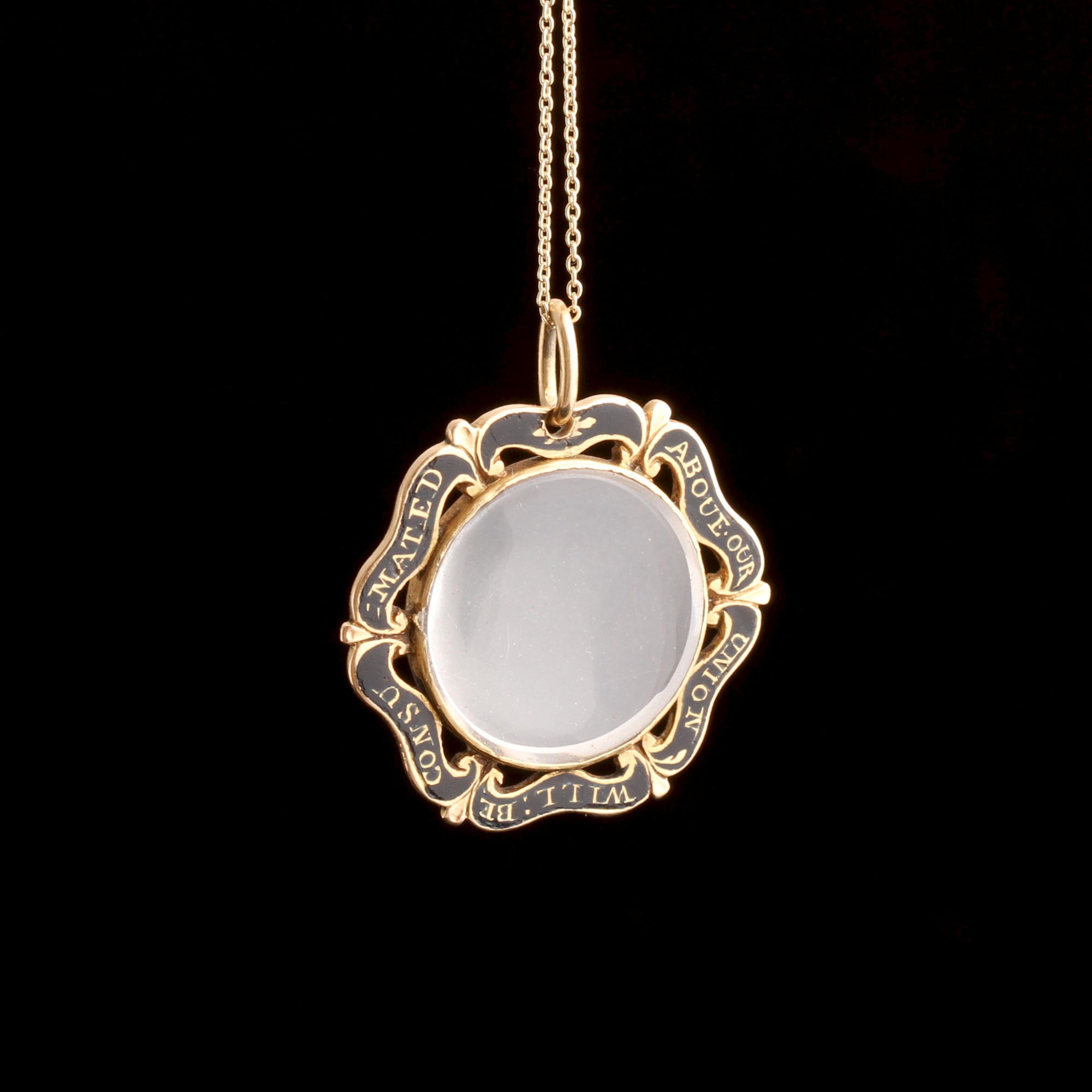 Georgian Our Union Will Be Consummated Memorial Locket