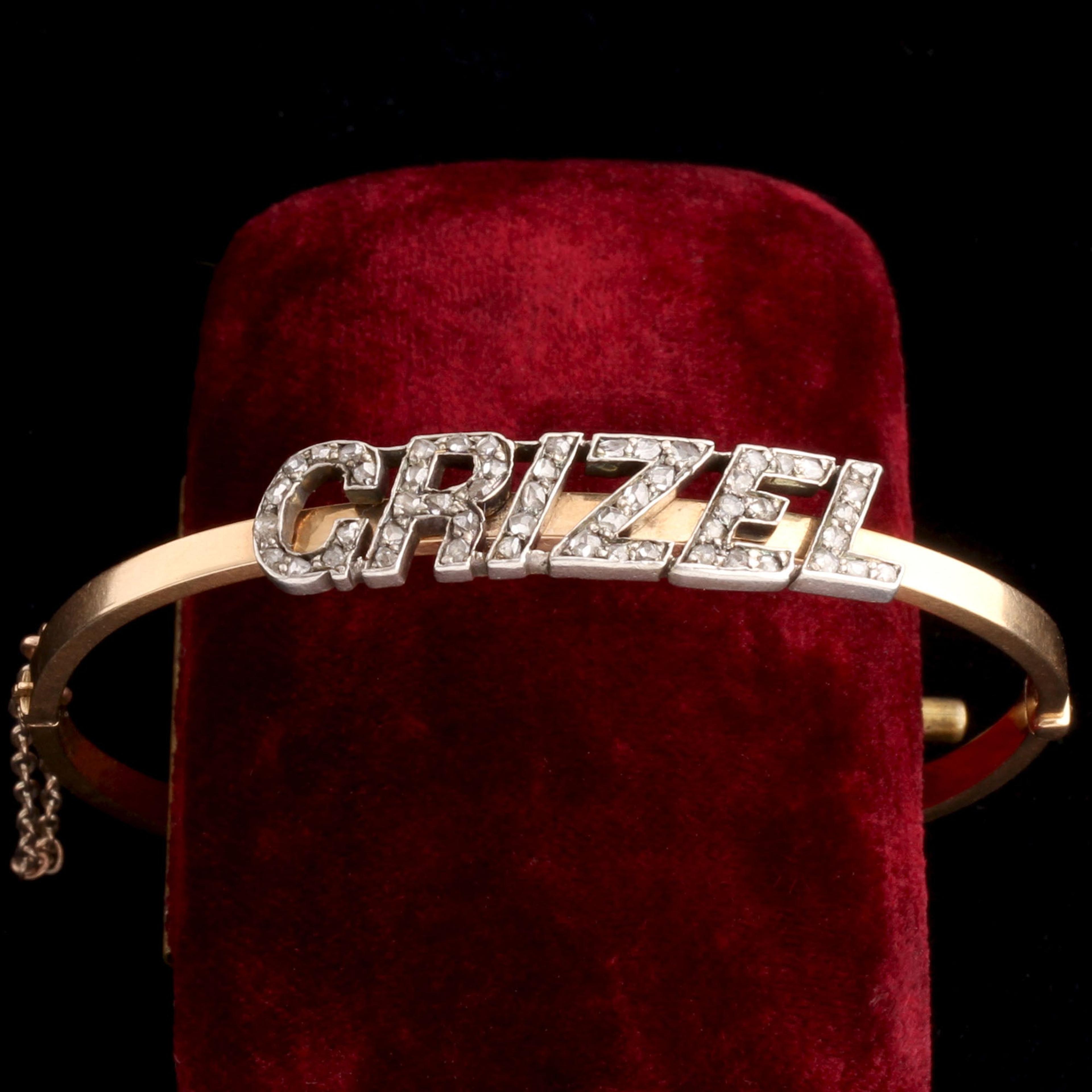 Victorian "Grizel" Nameplate Bangle