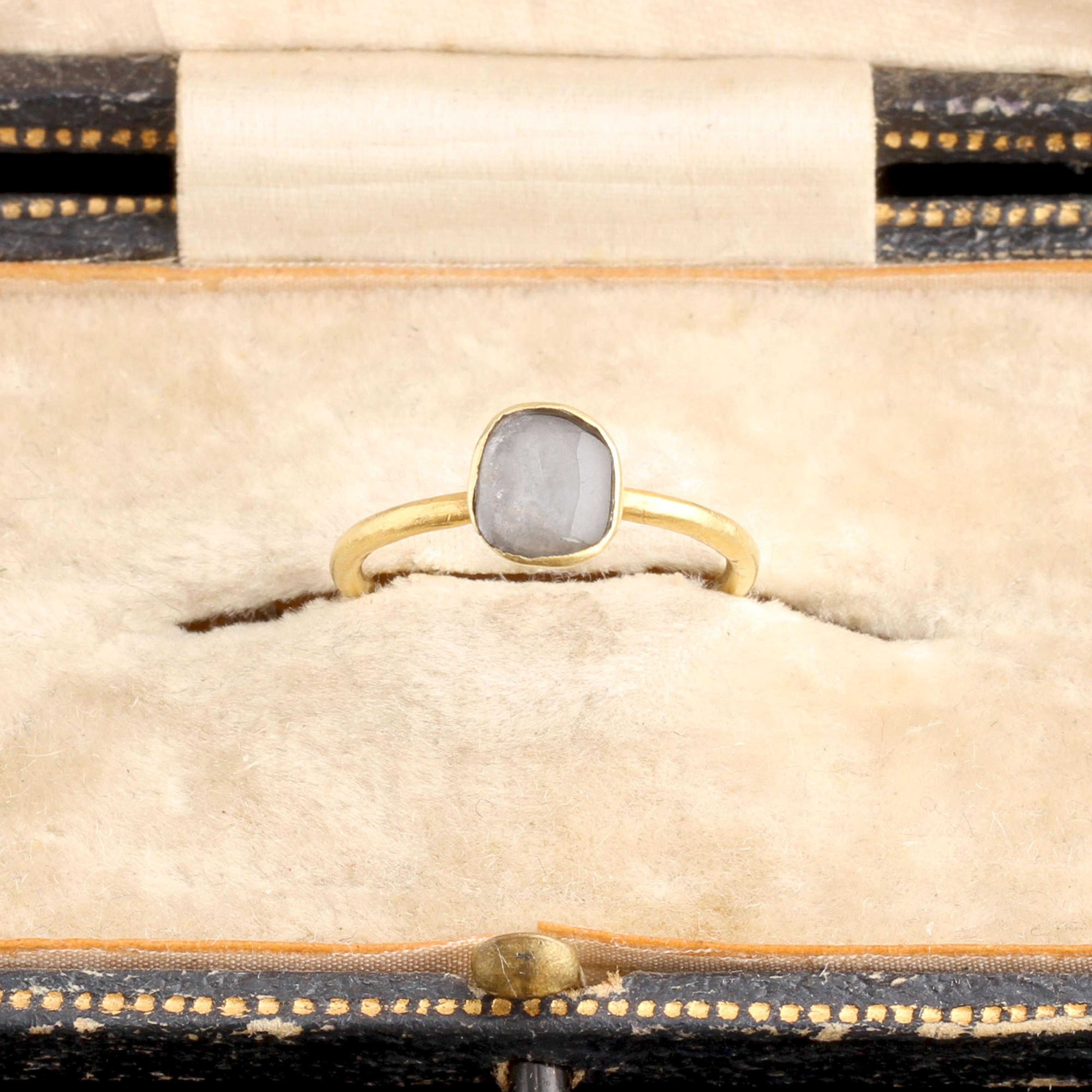 Medieval Blue Chalcedony Ring