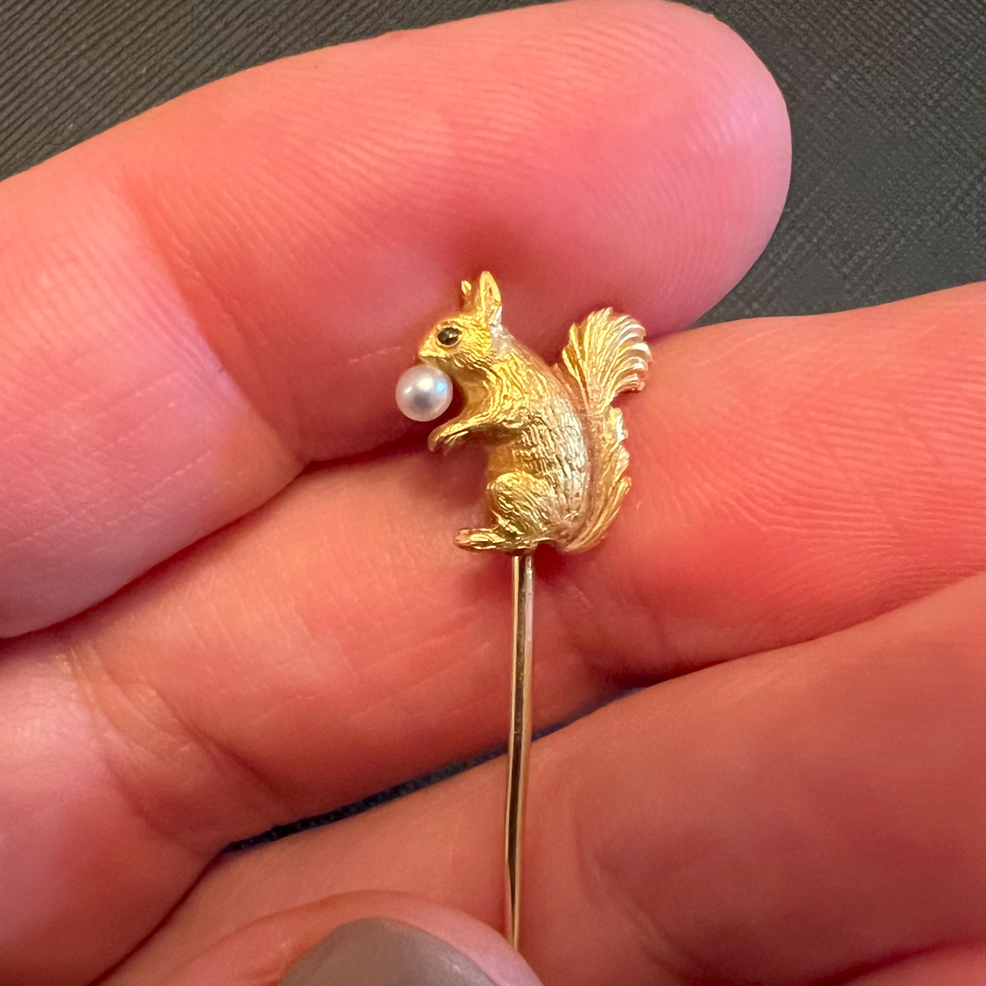 Victorian Squirrel Stickpin