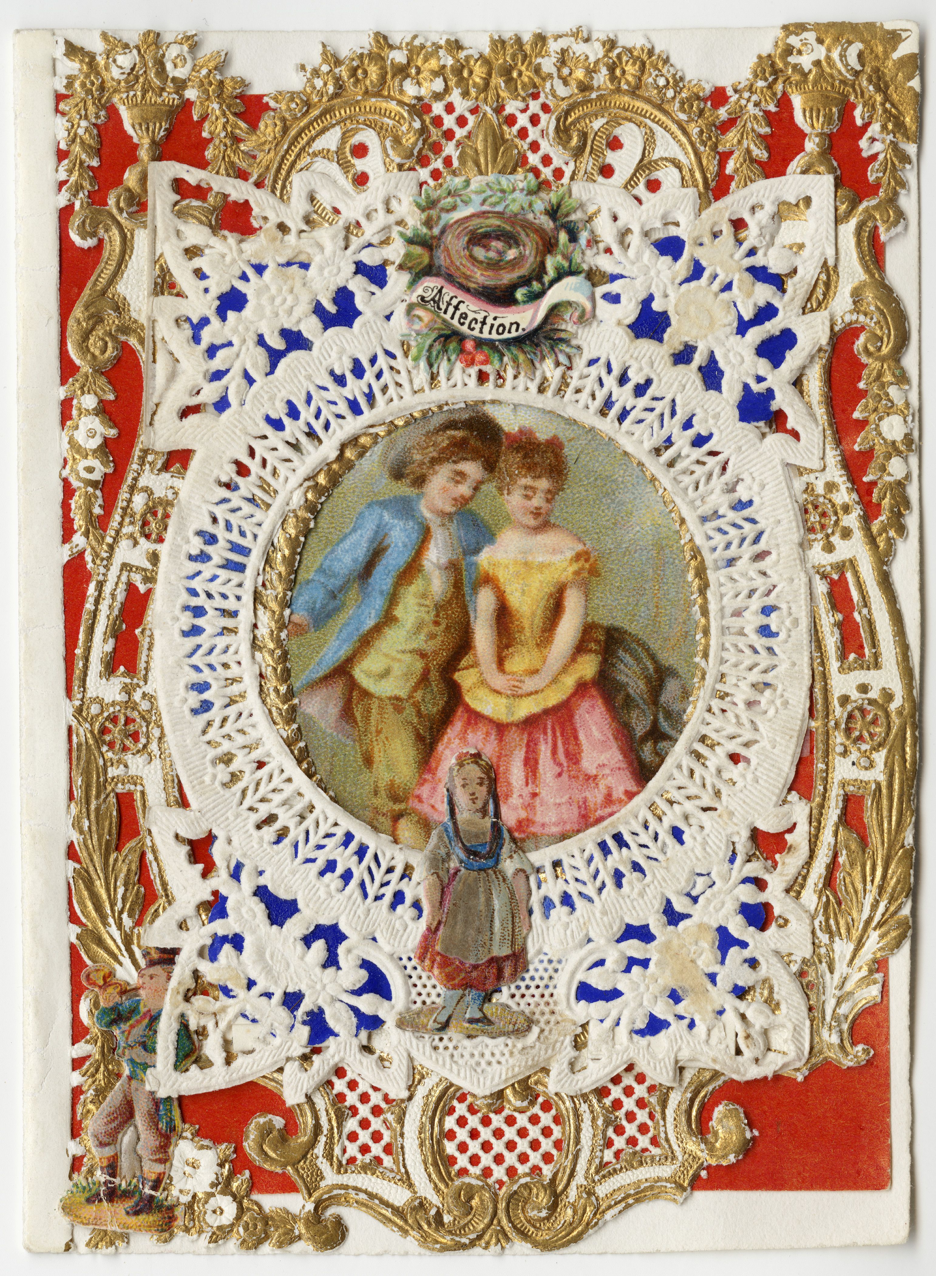 An Esther Howland Valentine's card. "Affection" ca. 1870.