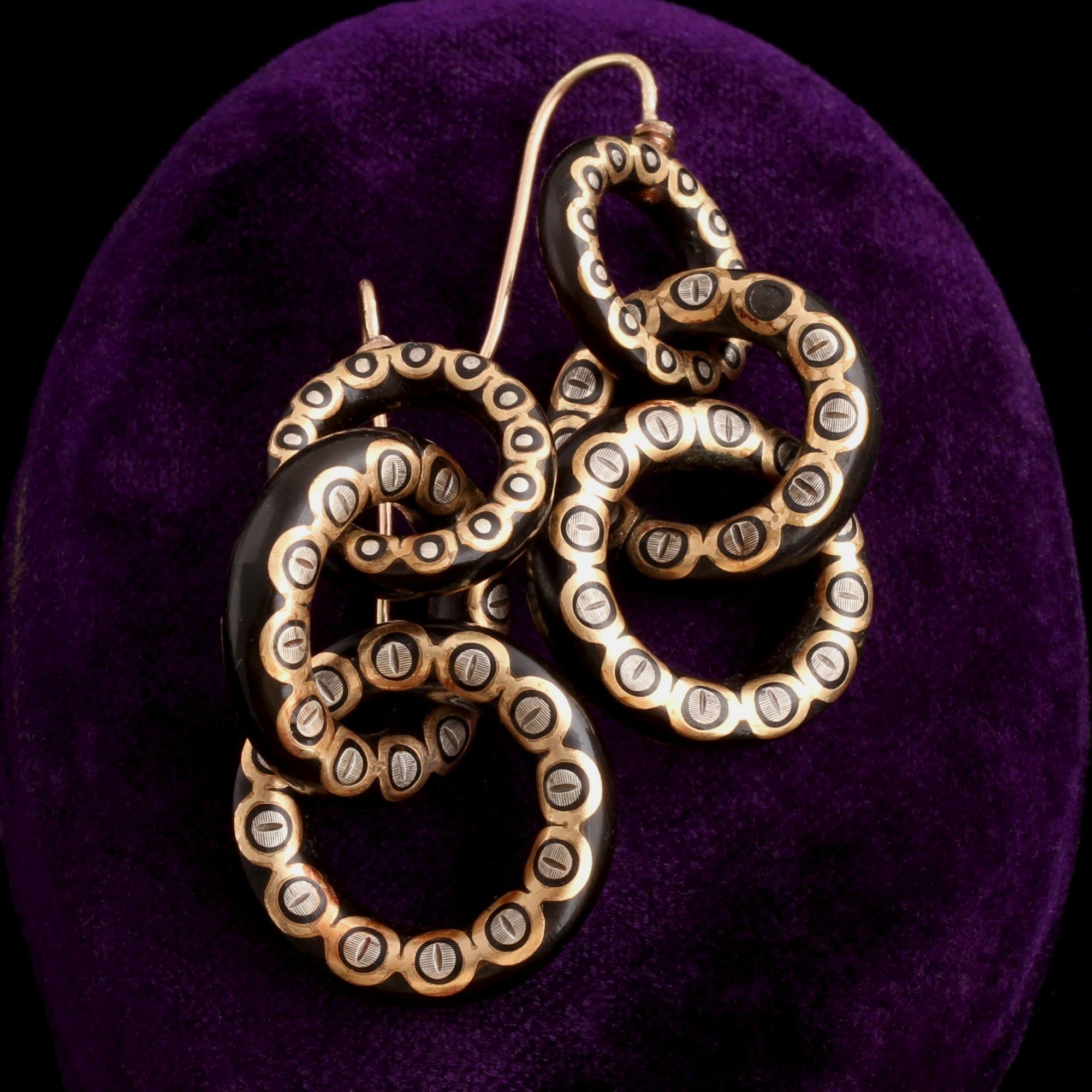 Victorian Pique Link Earrings