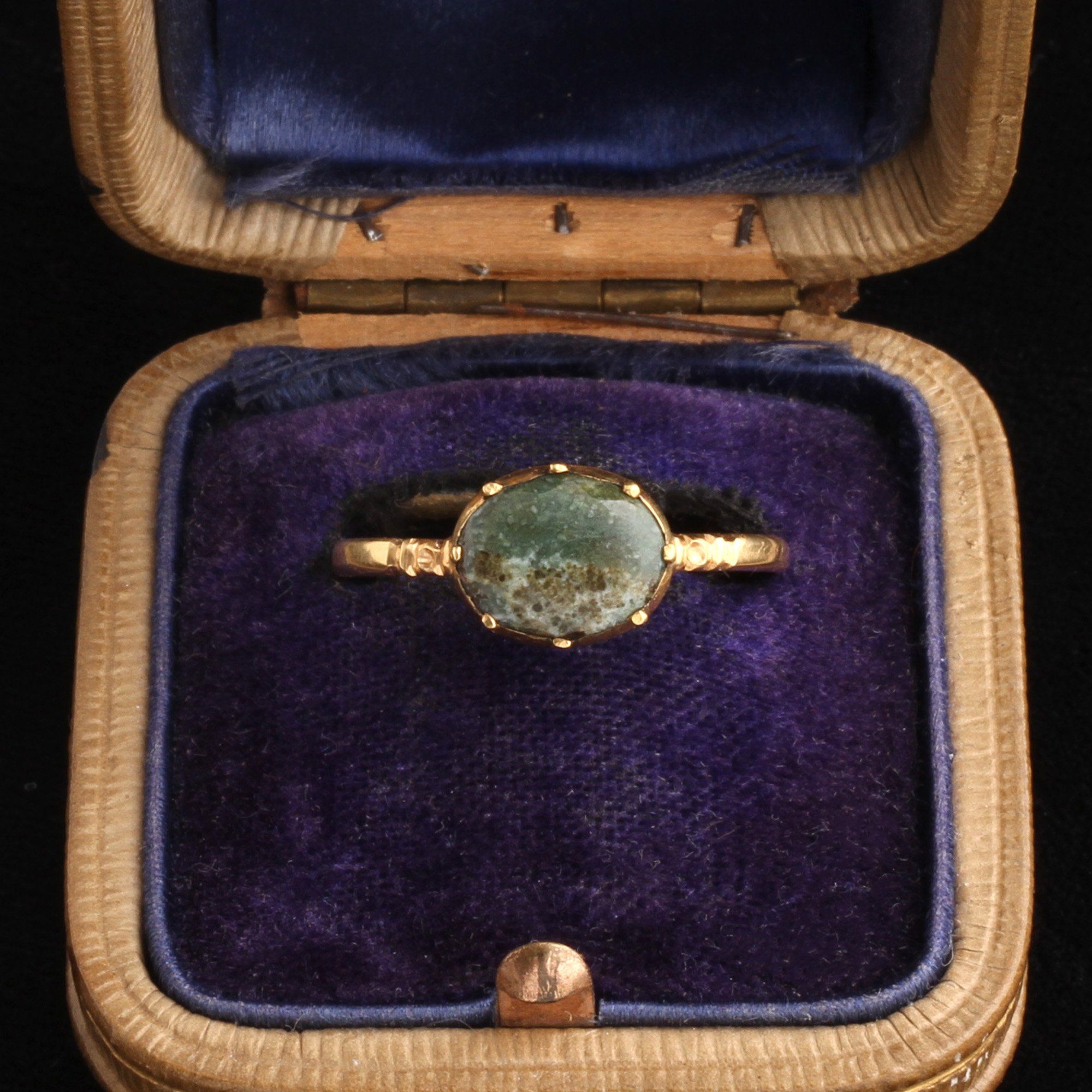 Early Victorian Picture Agate Ring