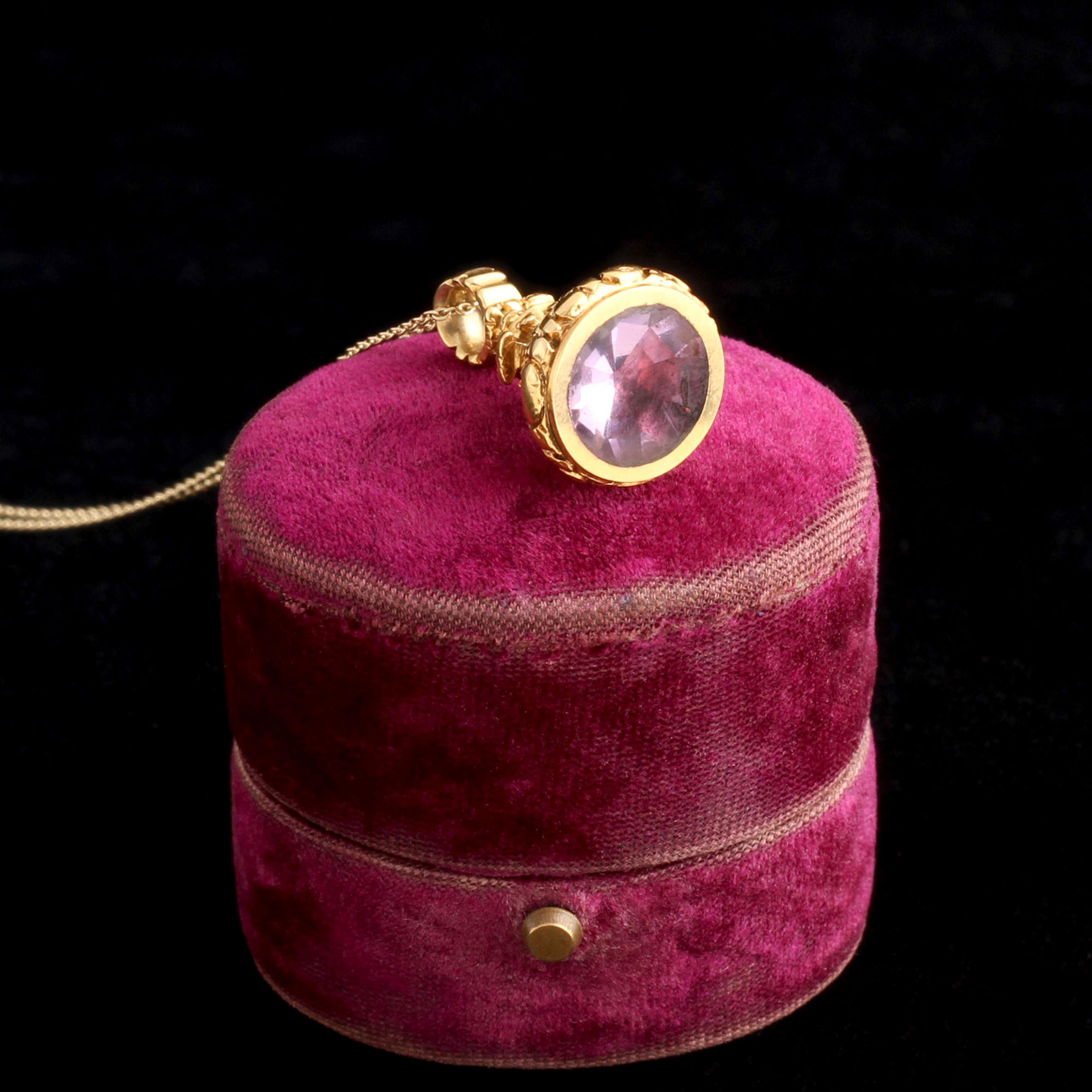 Georgian Amethyst Fob Necklace