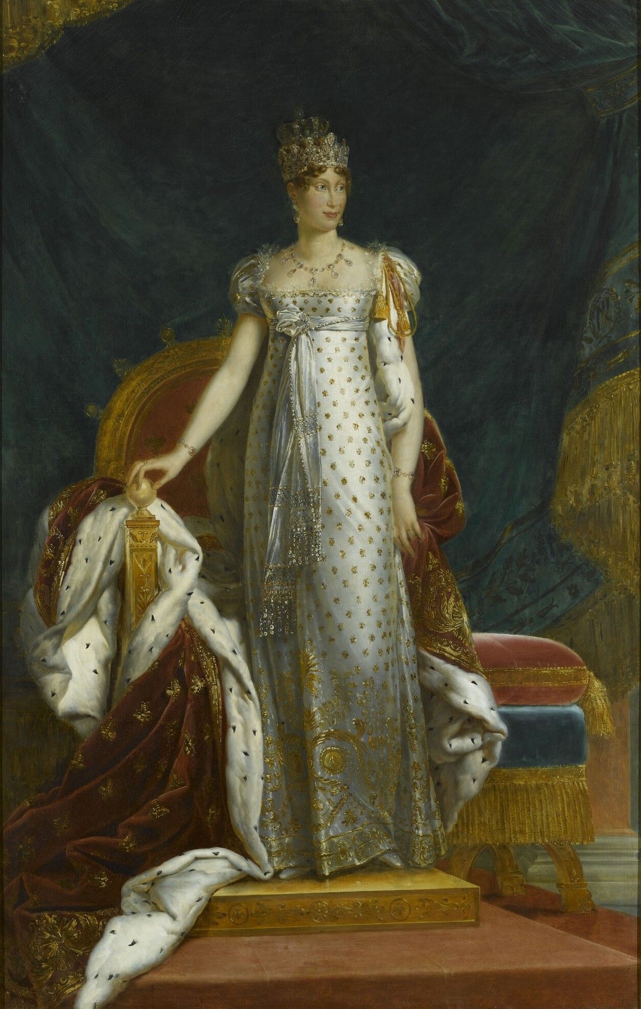 Maria Louise of Austria, Empress of France, 1812 by Francois Gerard. National Museum of the Chateau de Fontaineblue.