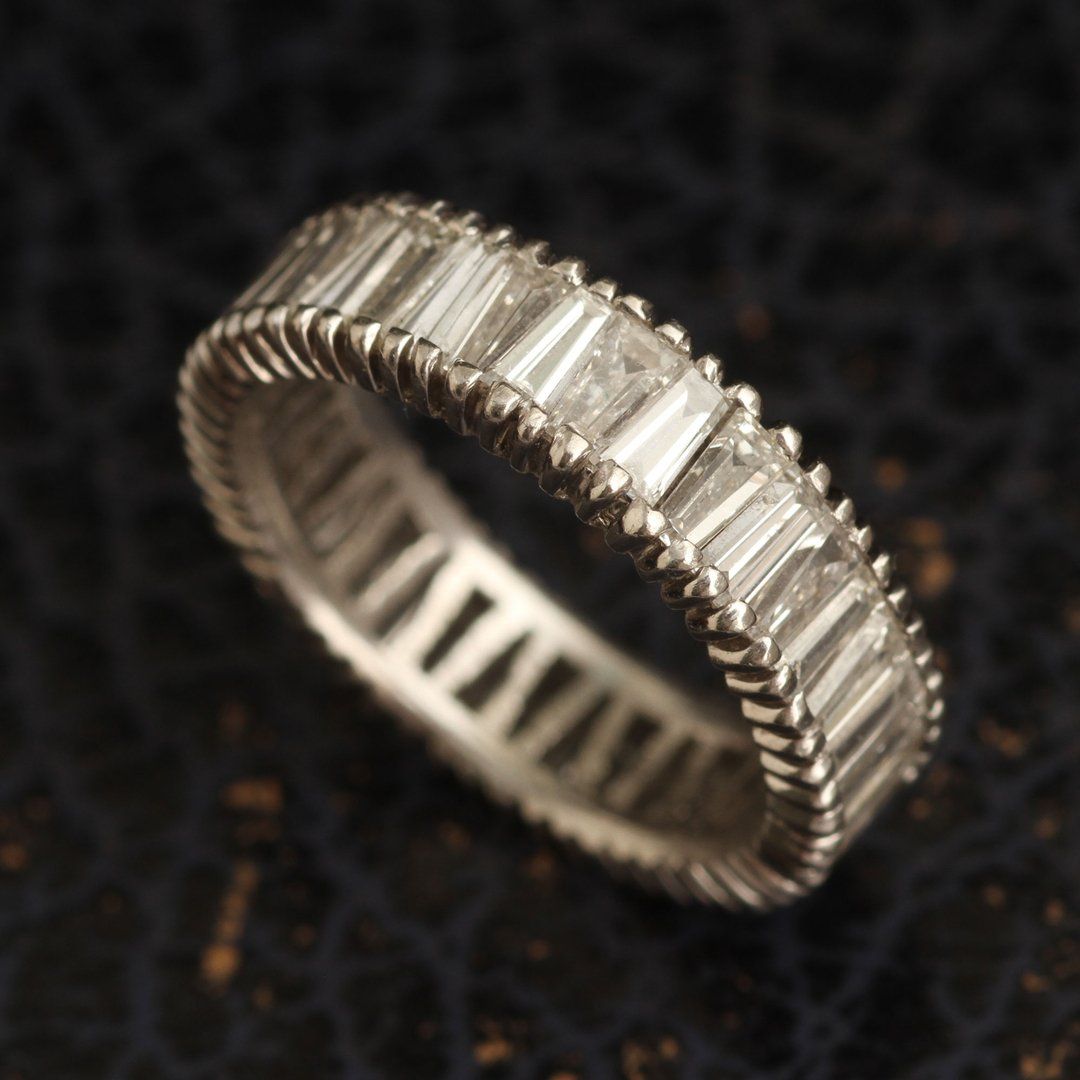 Platinum baguette cut diamond eternity ring | Jamieson & Carry - Jamieson &  Carry