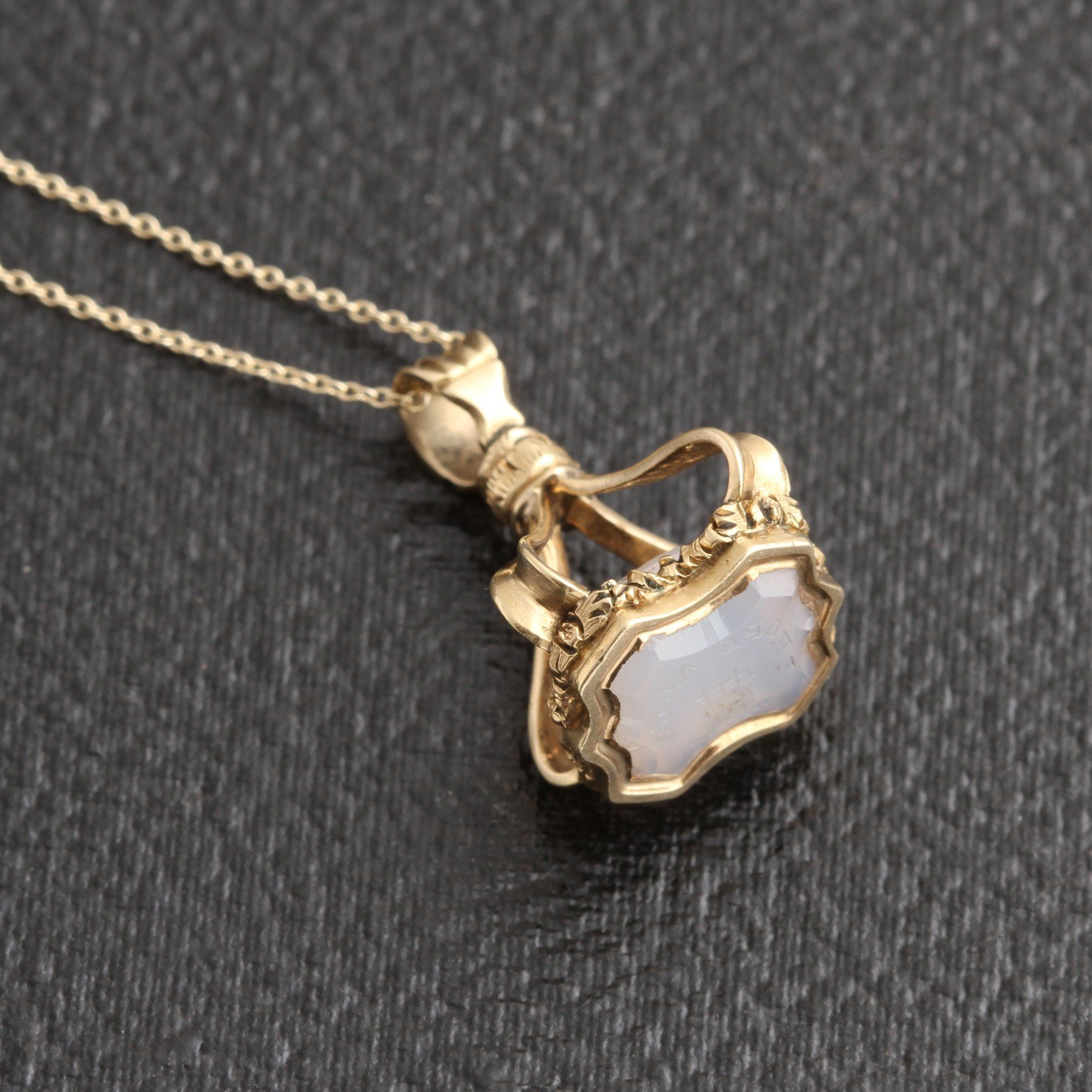Georgian "I Hope All's Well" Rebus Fob Necklace