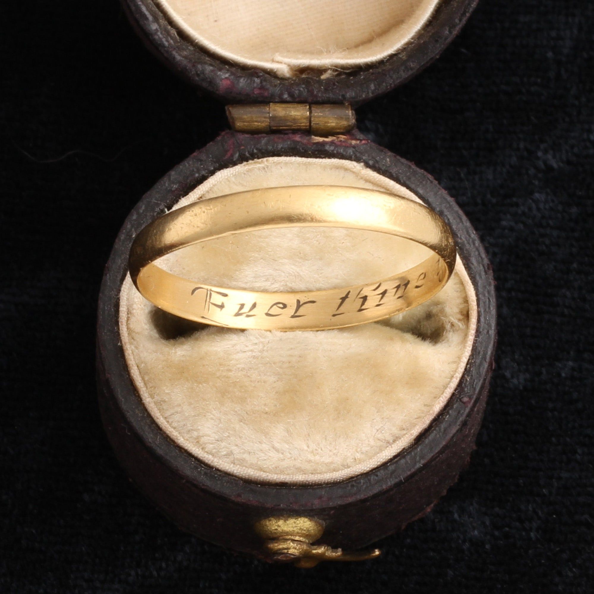 17th Century "Ever Thine if Thou Once Mine" Posy Ring
