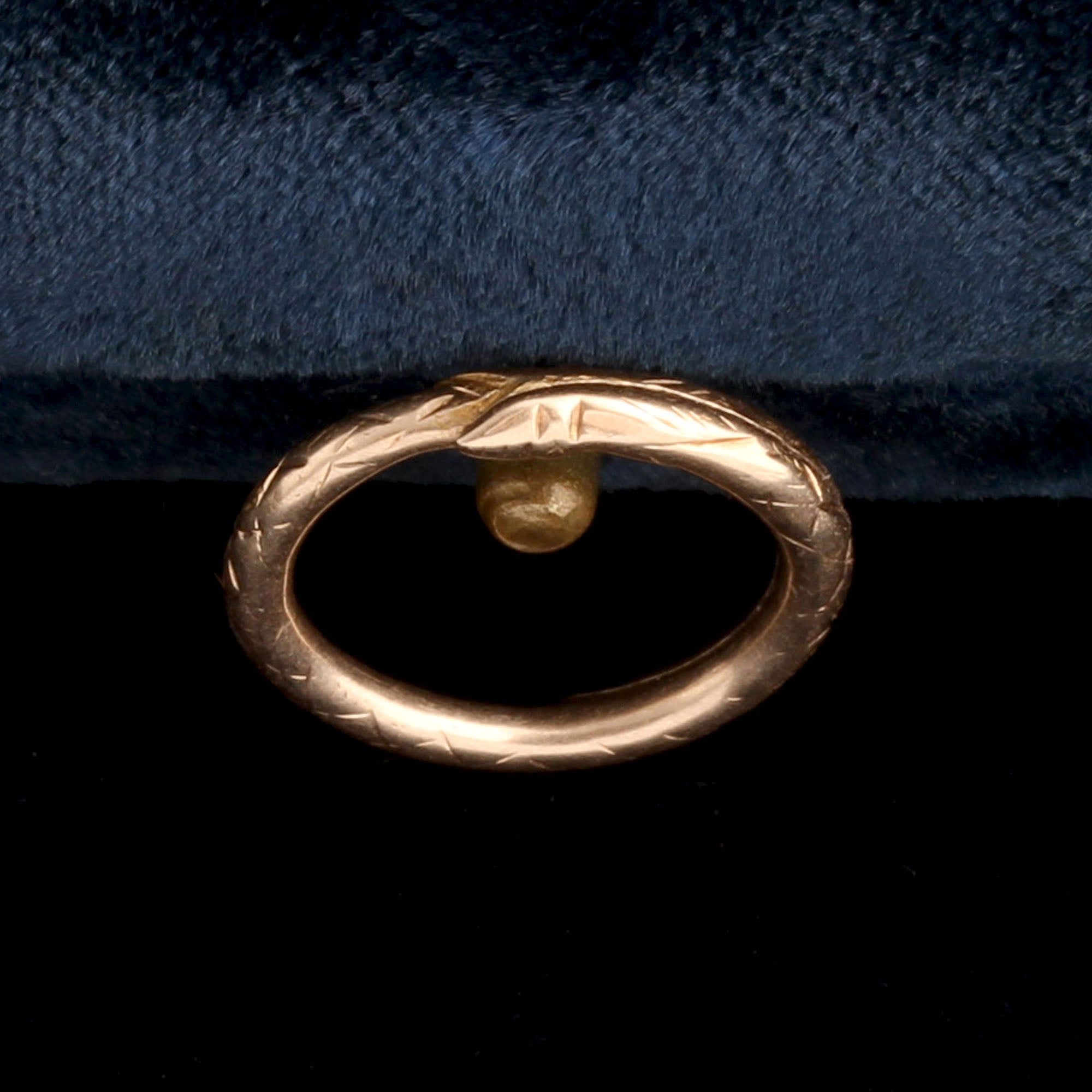 Georgian Ouroboros Split Ring