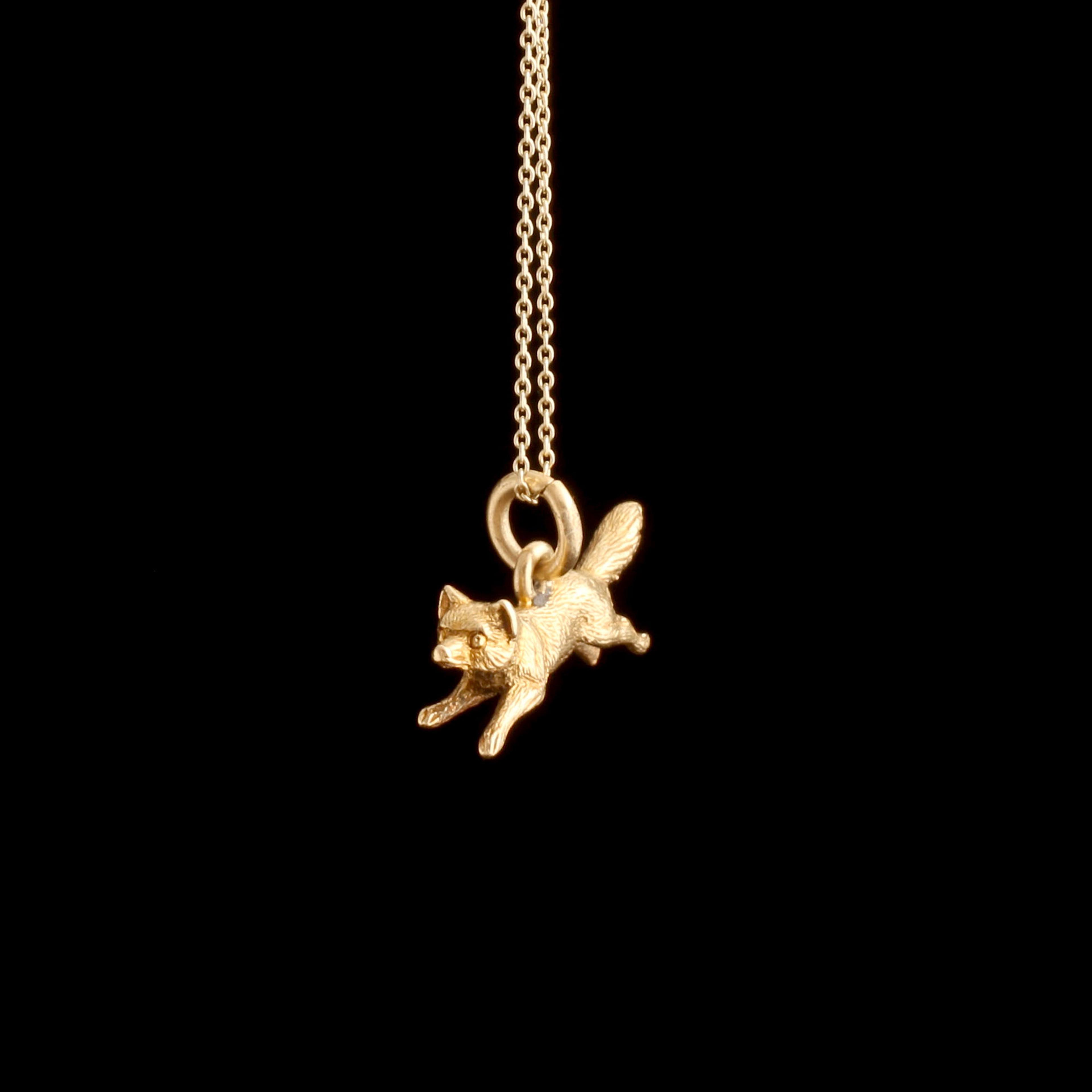 Edwardian Running Fox Necklace