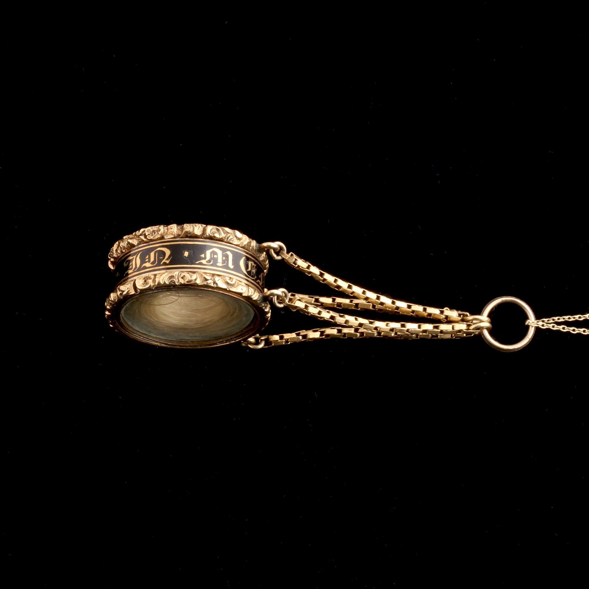 Georgian Memorial Ring Hair Locket