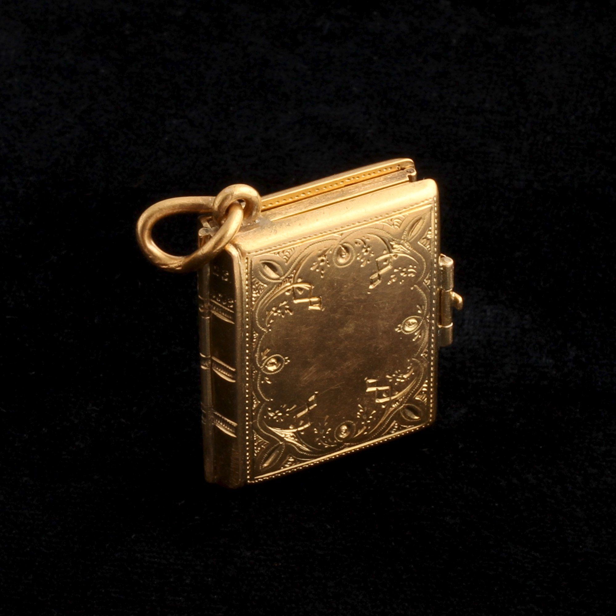 Mid 19th Century "Nous te félicitons" Book Locket