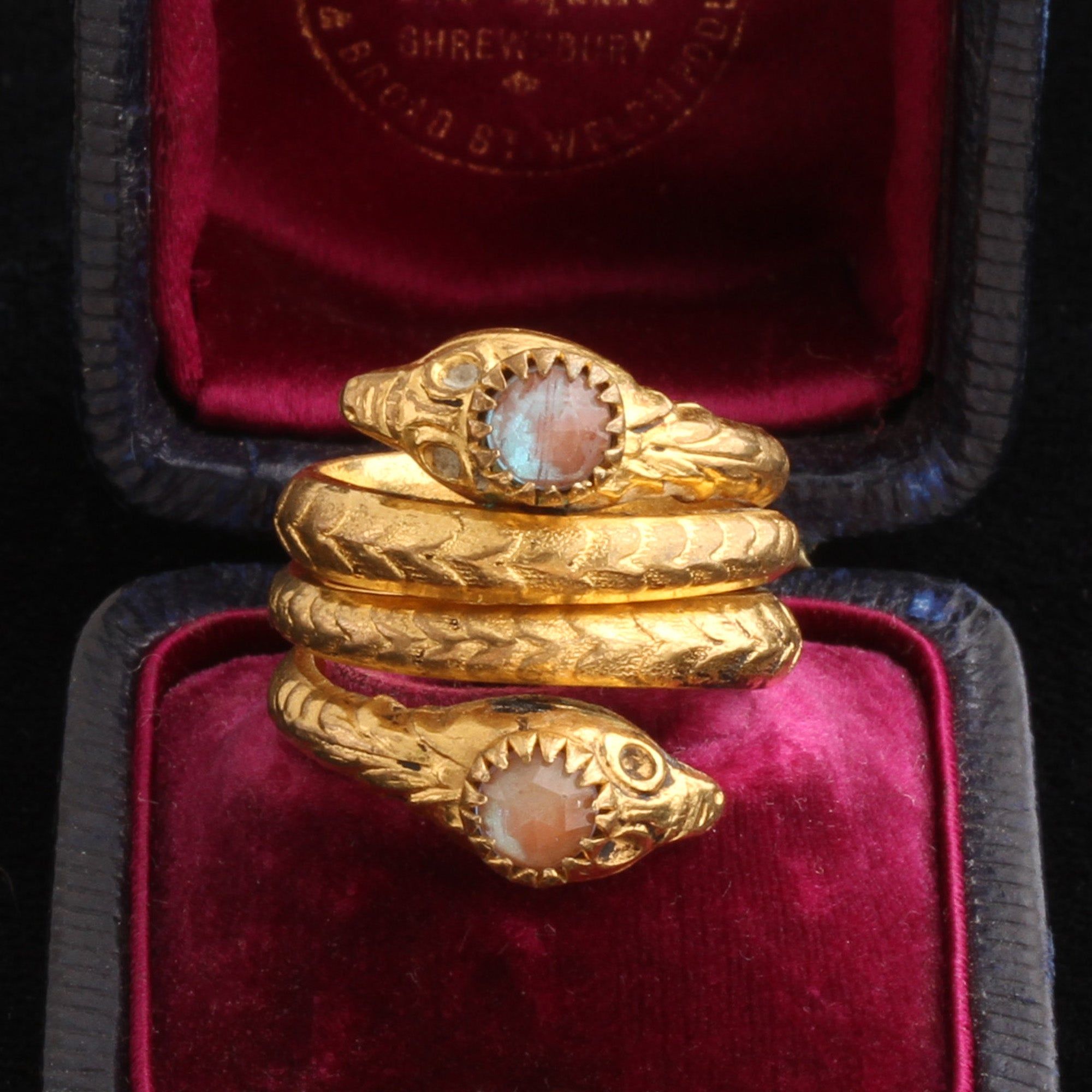 Victorian Saphiret Snake Rings
