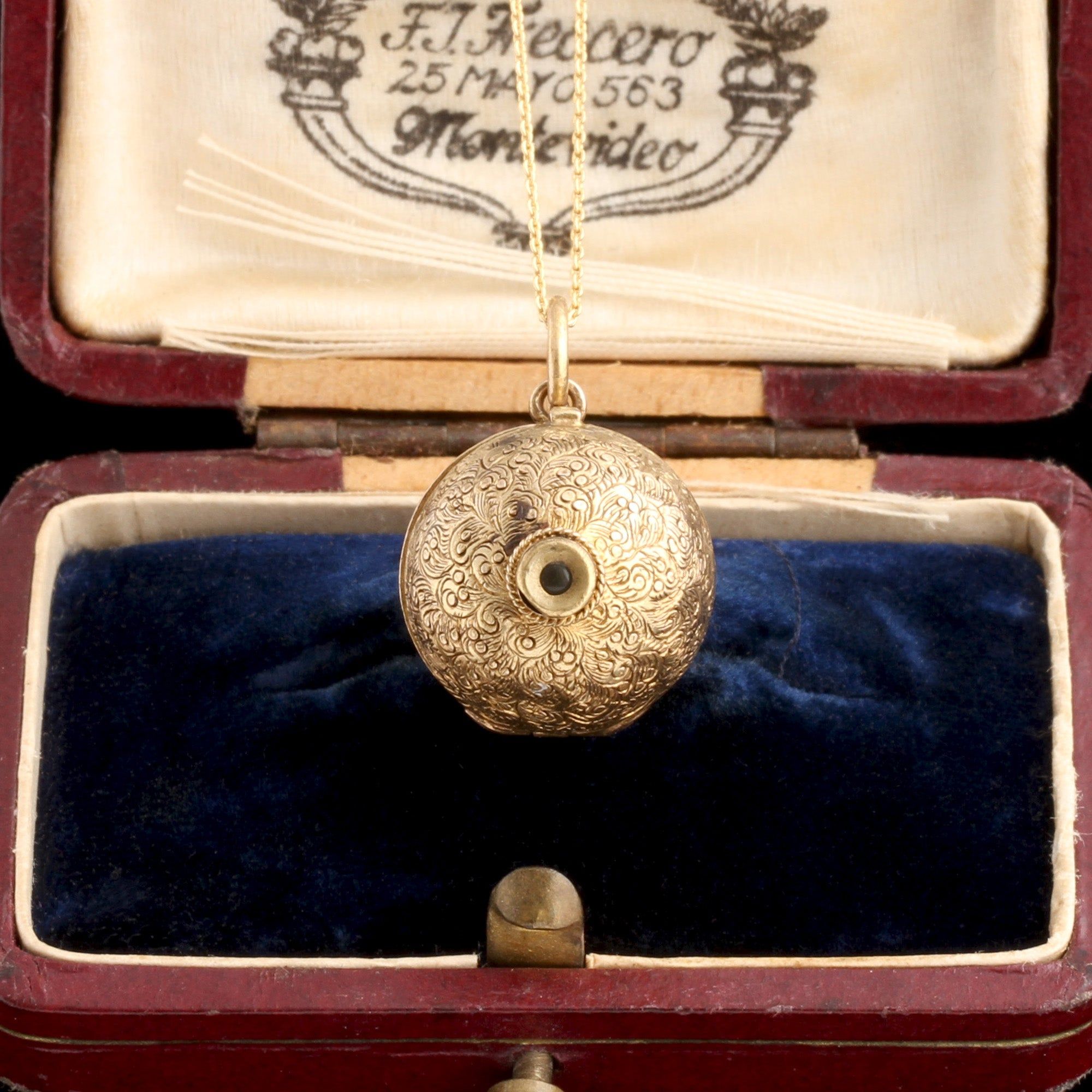 Victorian Stanhope & Locket Orb Pendant
