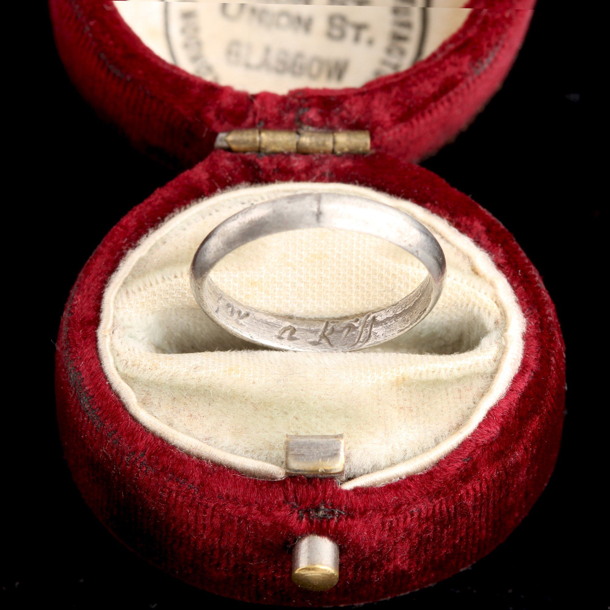 Early 18th Century "This For A Kiss" Silver Posy Ring