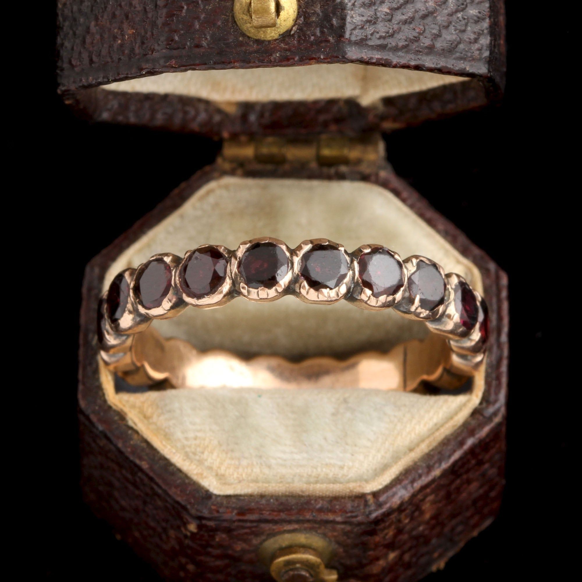 Georgian Garnet Eternity Ring