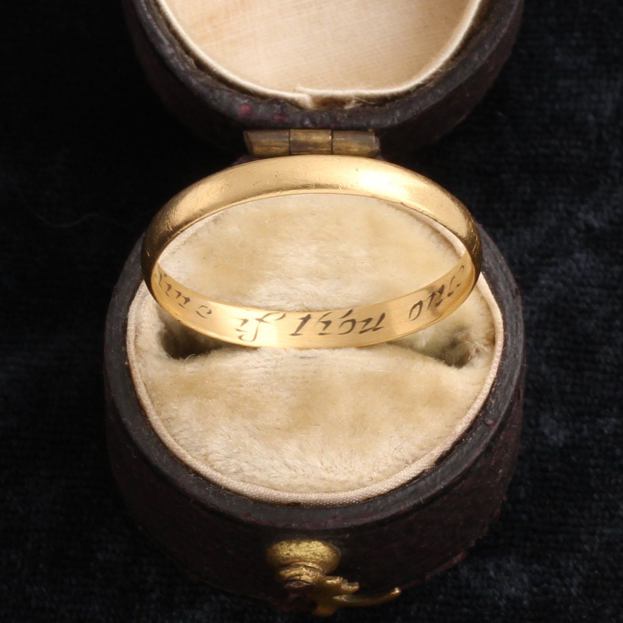 17th Century "Ever Thine if Thou Once Mine" Posy Ring