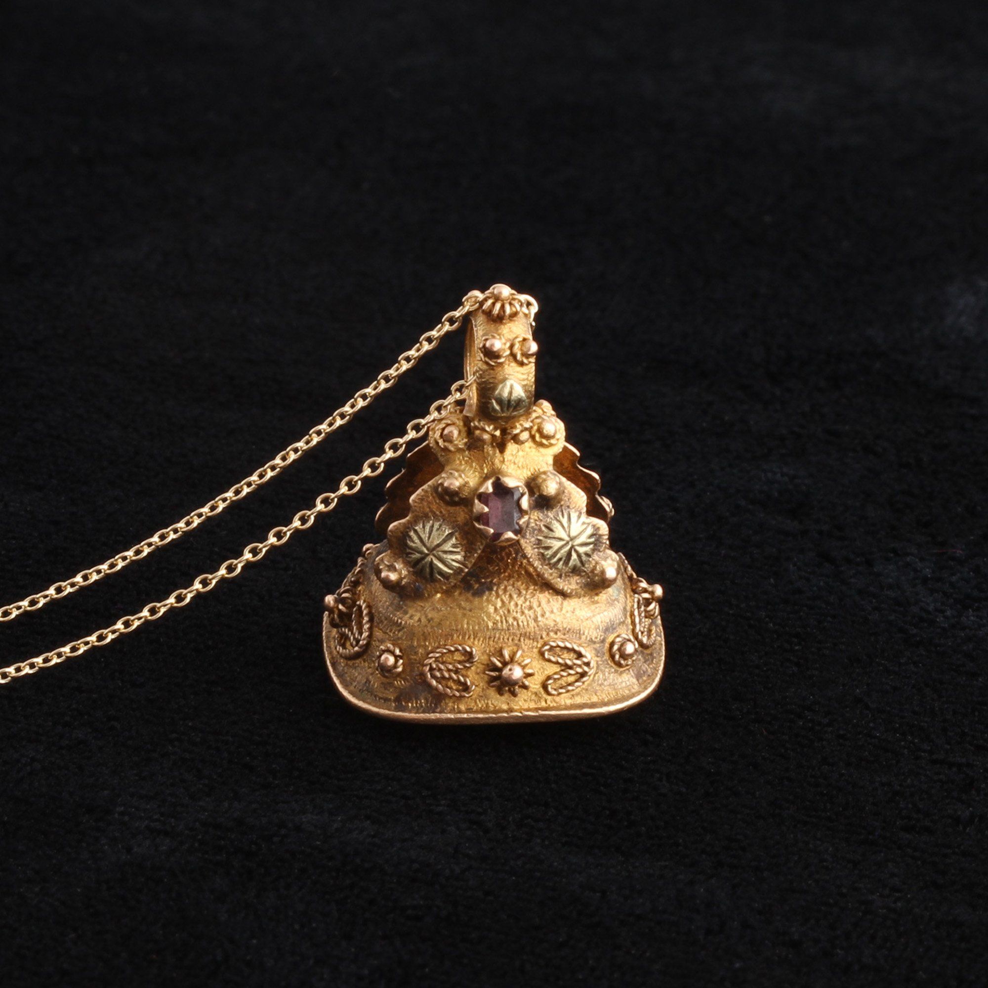 Georgian Amethyst Fob Necklace